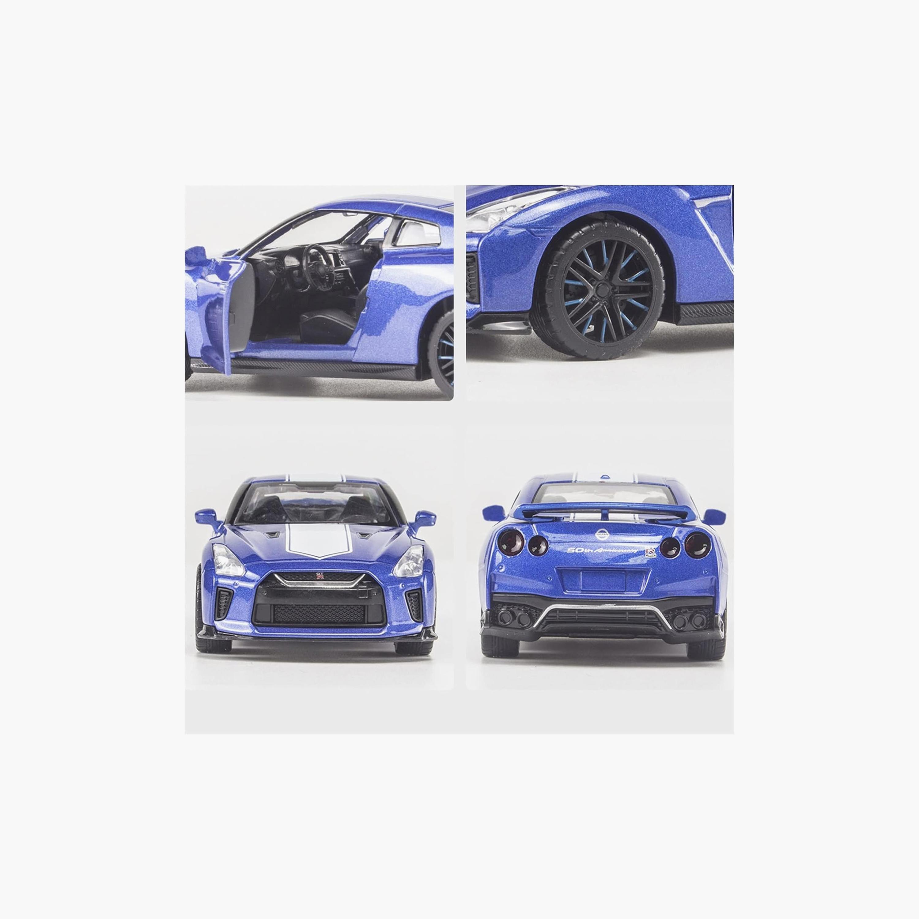 مركبة مصبوبة نيسان جي تي-آر زرقاء إم إس زي من دي باور-toys-playvehicles-diecastcars-image-6