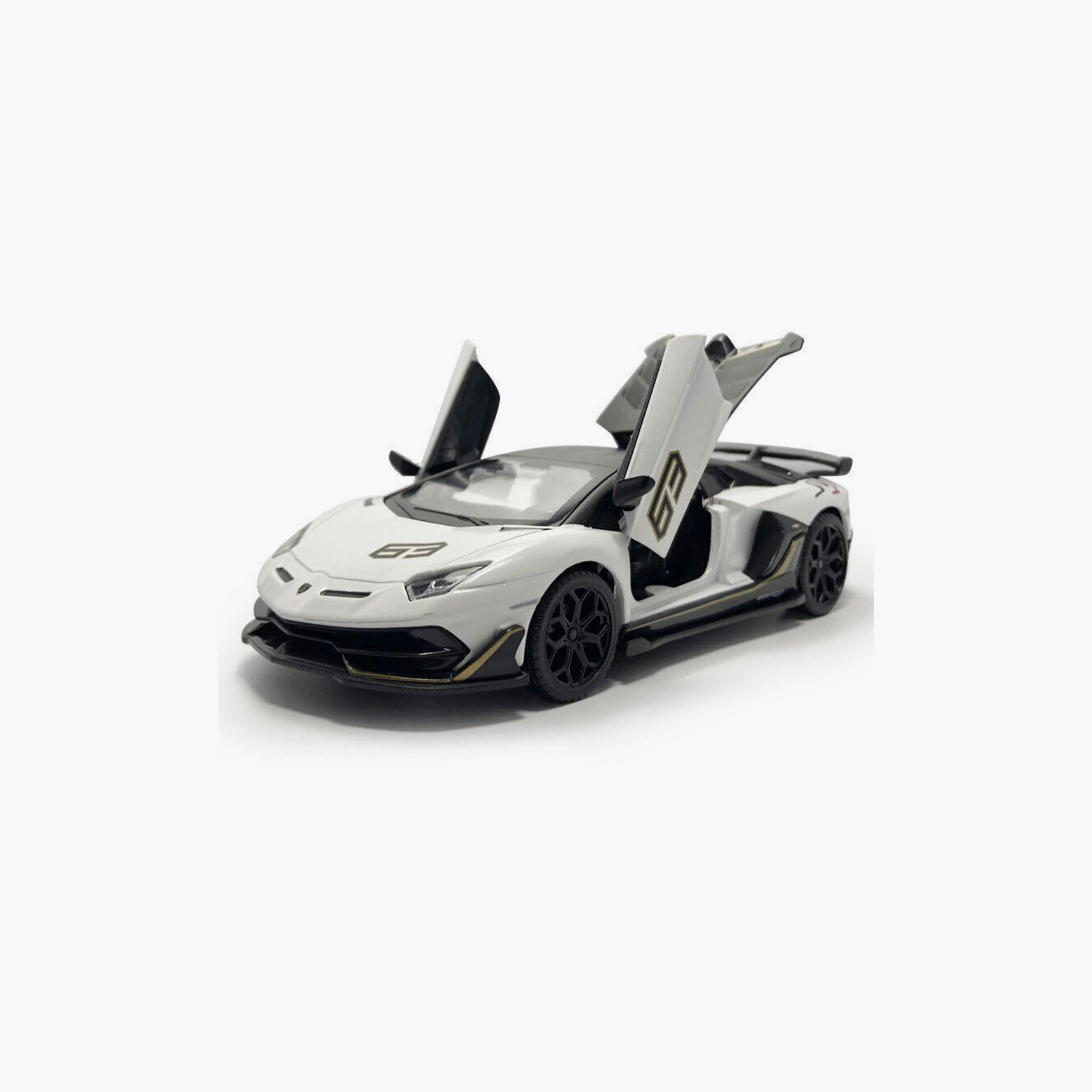 مركبة مصبوبة لامبورجيني أفينتادور إس في جيه بيضاء إم إس زي من دي باور-toys-playvehicles-diecastcars-image-5