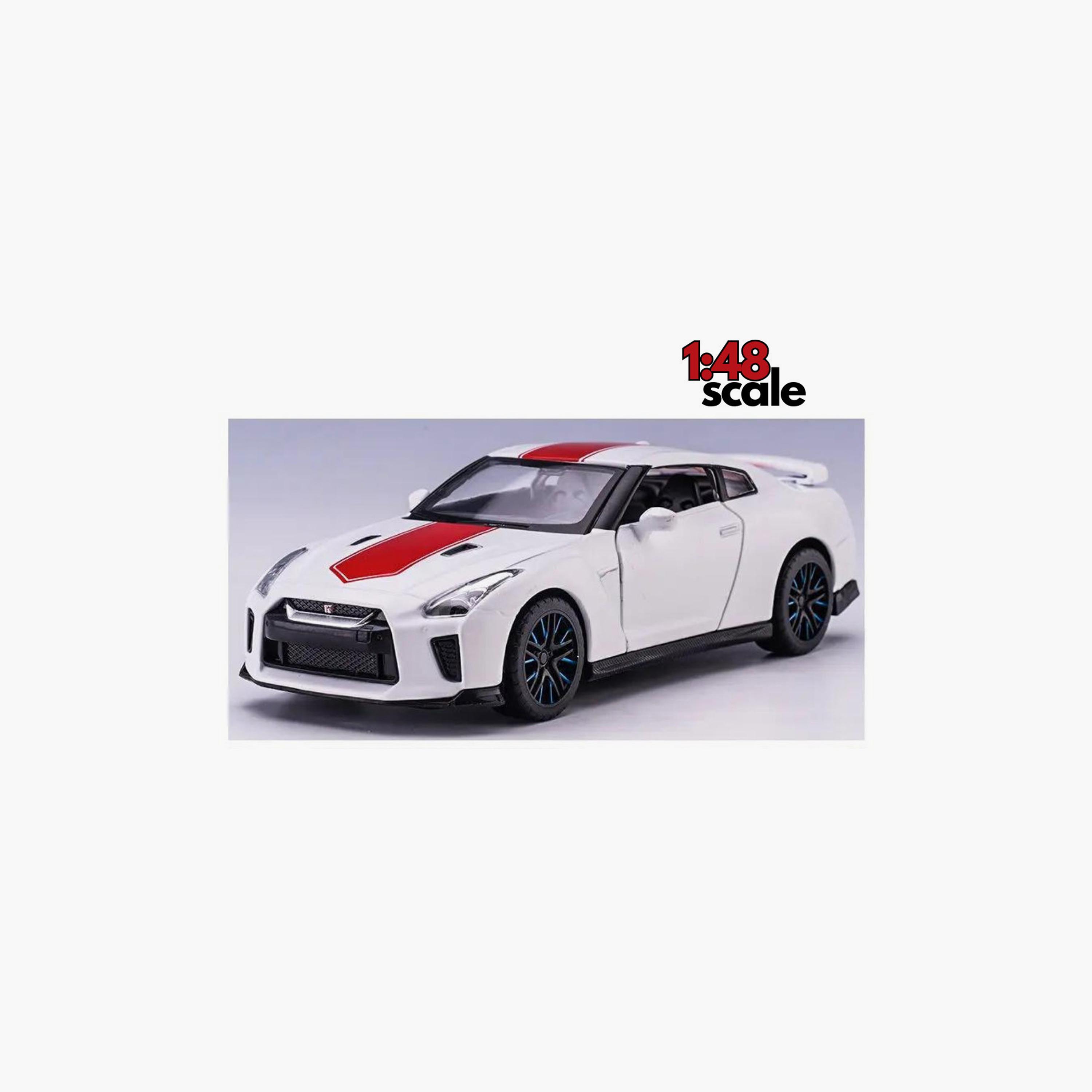 مركبة مصبوبة نيسان جي تي-آر بيضاء إم إس زي من دي باور-toys-playvehicles-diecastcars-image-3
