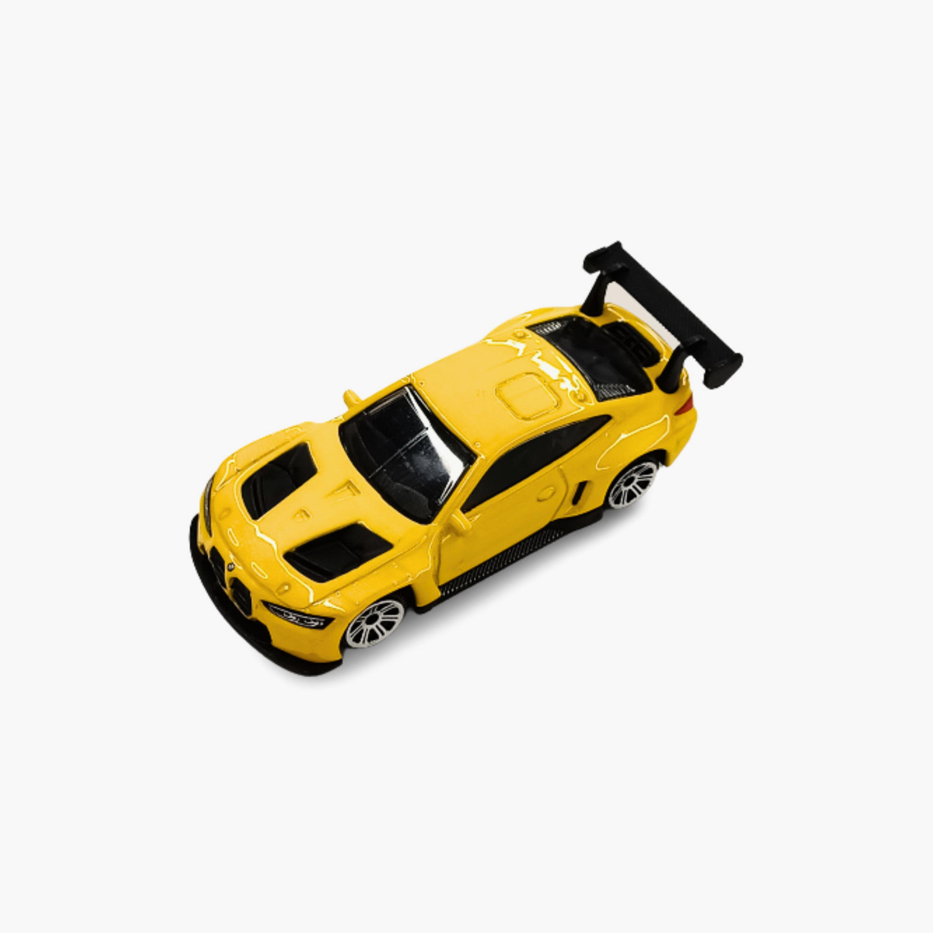 D-Power MSZ BMW M4 GT3 Die-Cast Vehicle - Yellow-toys-playvehicles-diecastcars-image-1