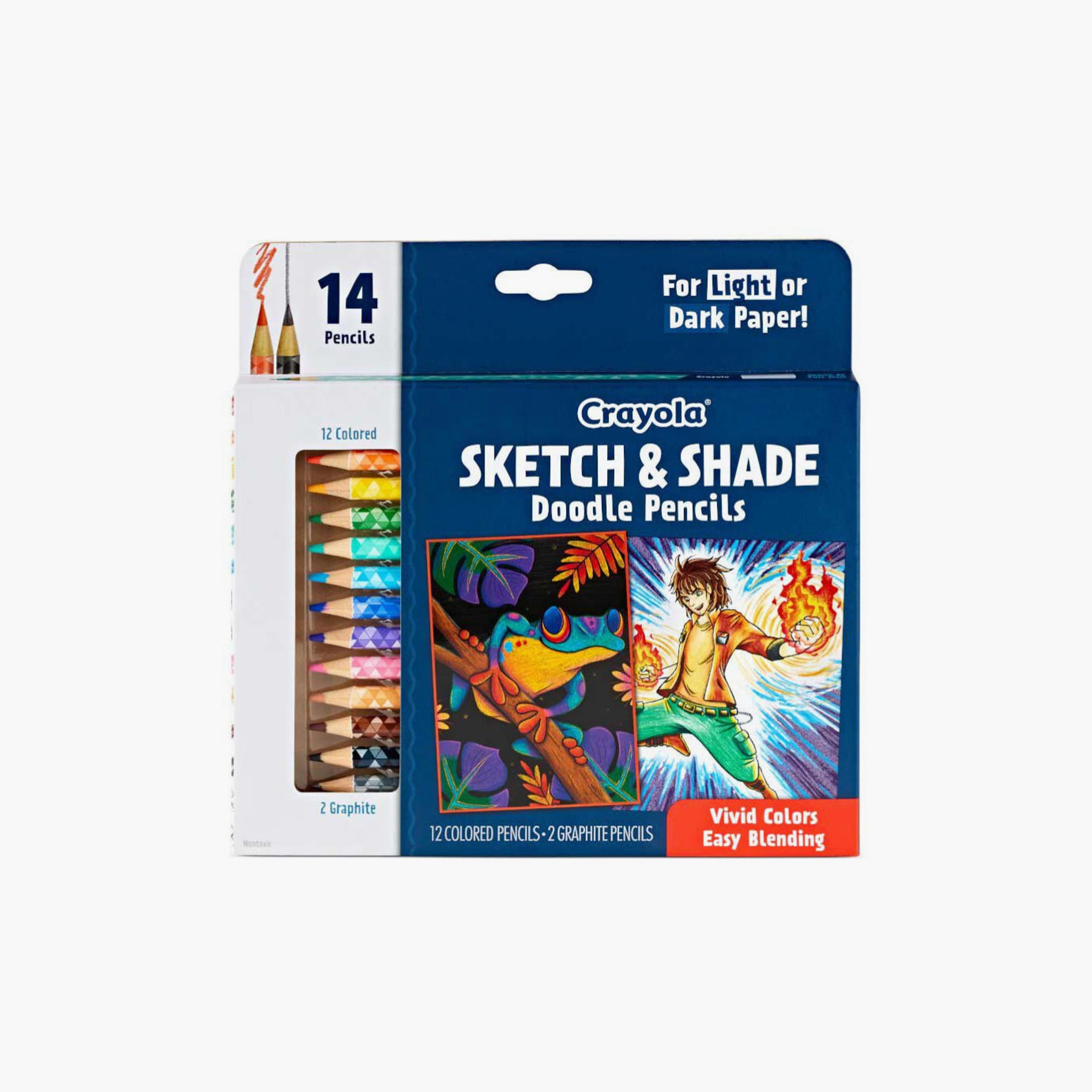 Crayola 14-Piece Sketch and Shade Doodle Pencils-school-stationery-sets-image-2