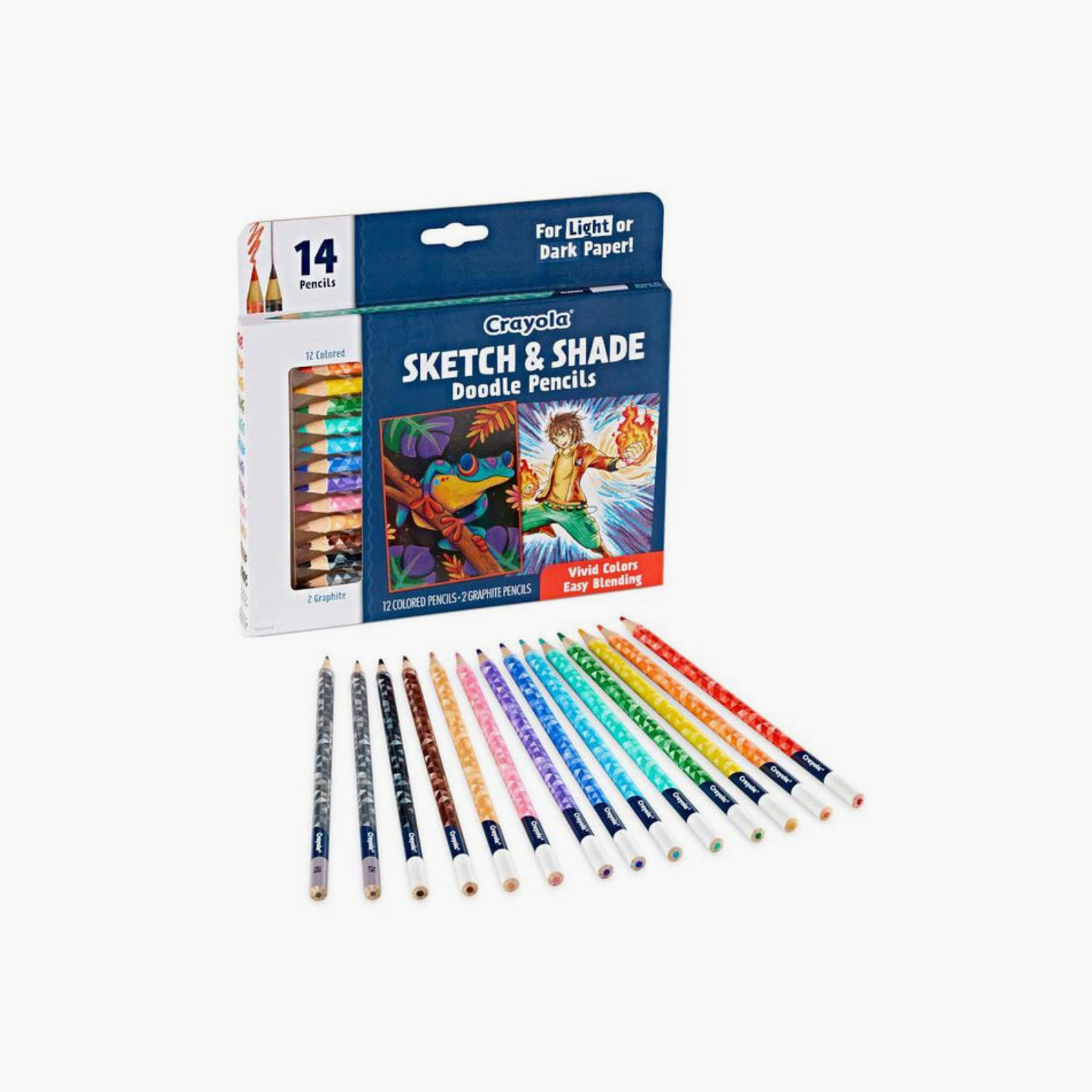 Crayola 14-Piece Sketch and Shade Doodle Pencils-school-stationery-sets-image-3