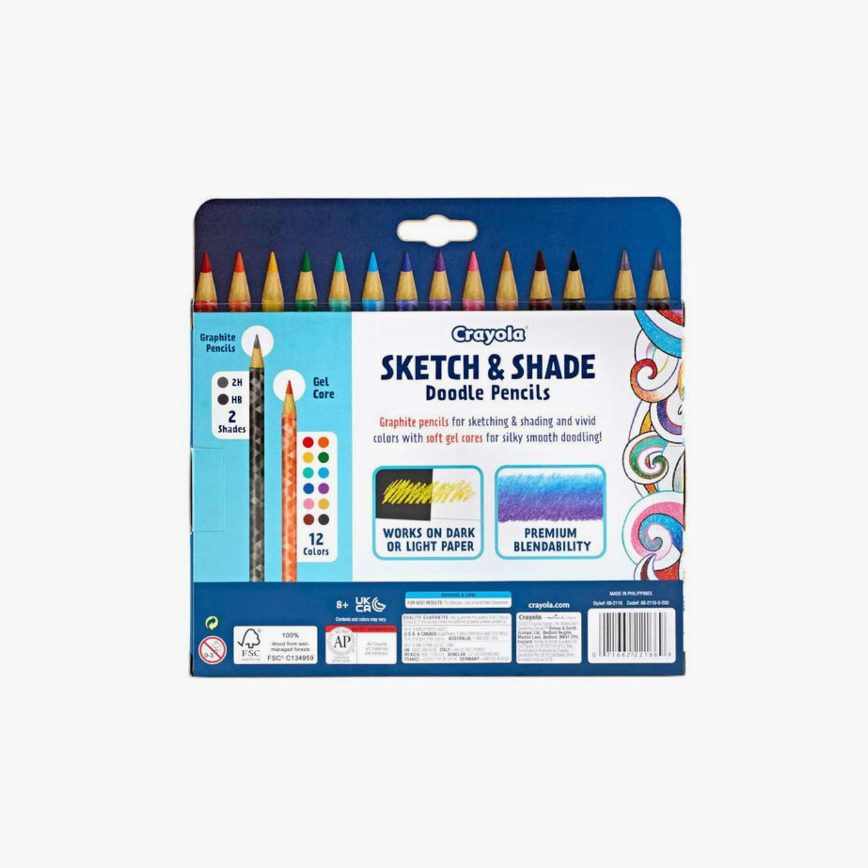 Crayola 14-Piece Sketch and Shade Doodle Pencils-school-stationery-sets-image-7
