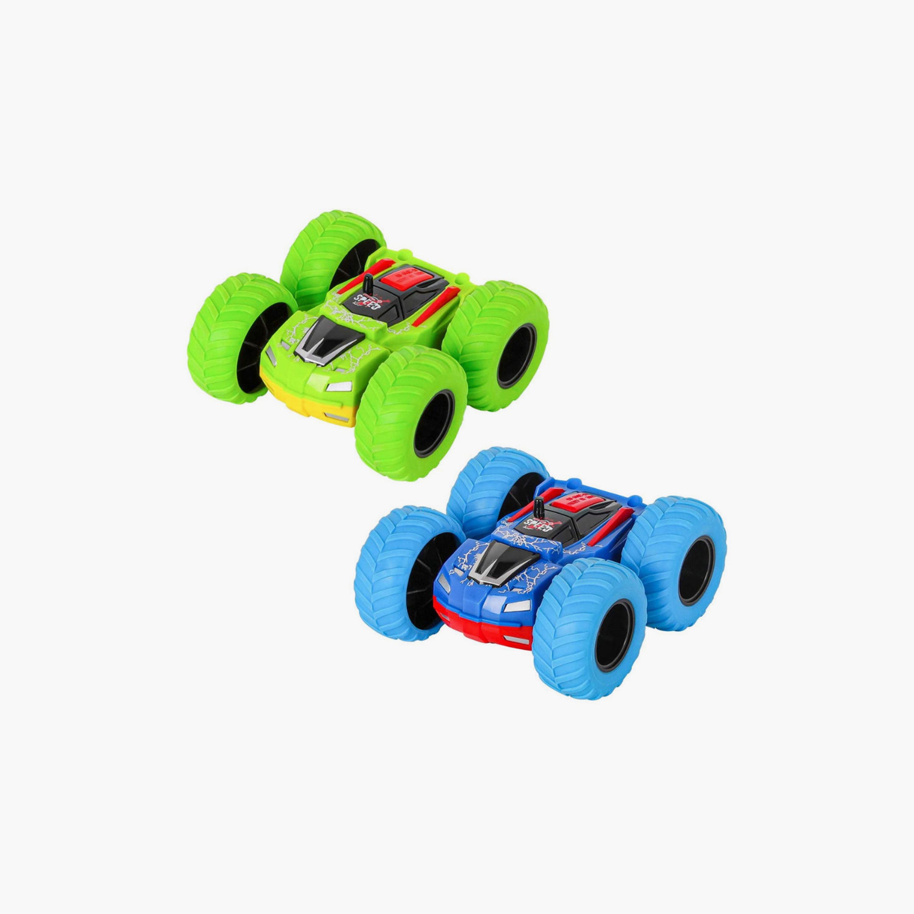 D-Power Double-Sided Friction-Powered Monster Truck - Green-toys-playvehicles-cars-image-1