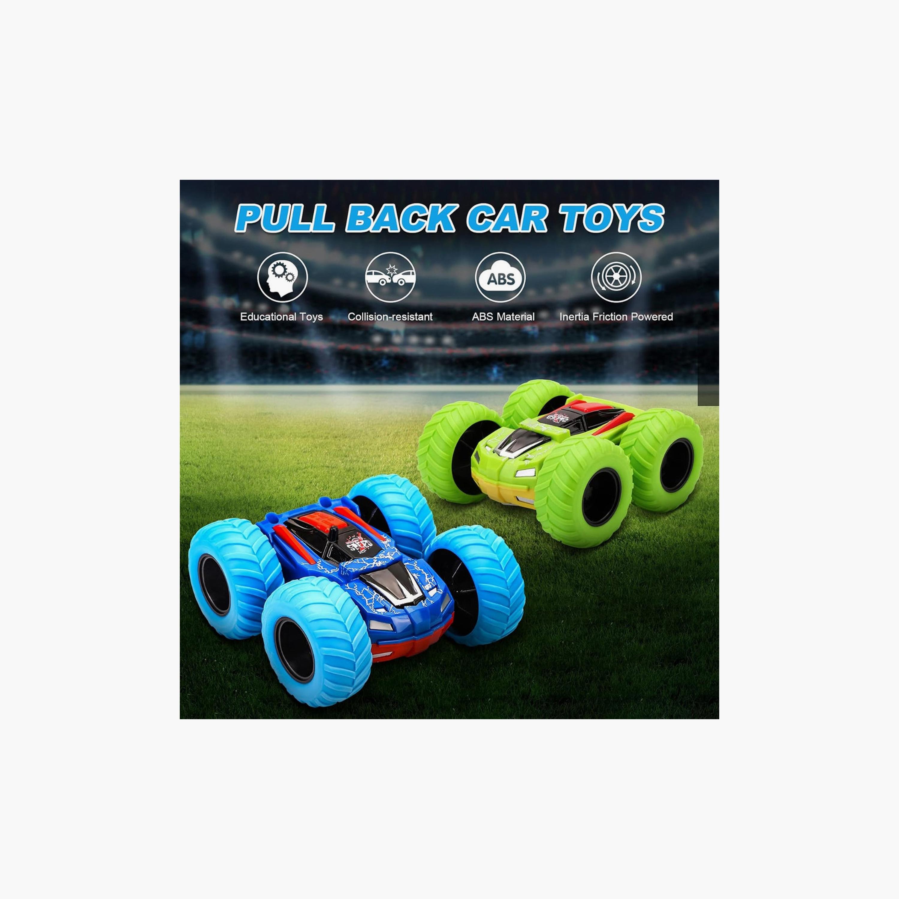 D-Power Double-Sided Friction-Powered Monster Truck - Green-toys-playvehicles-cars-image-2