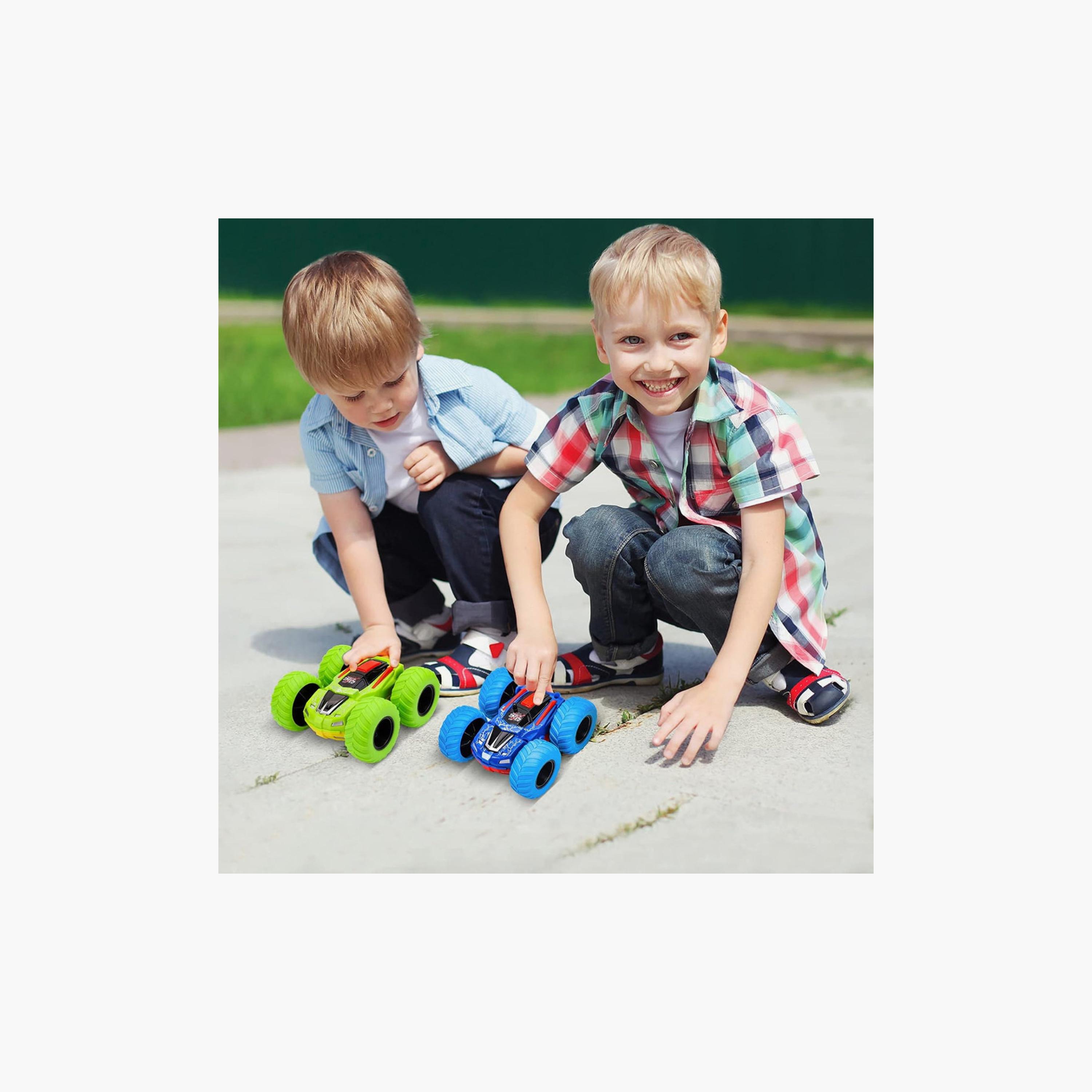 D-Power Double-Sided Friction-Powered Monster Truck - Green-toys-playvehicles-cars-image-7
