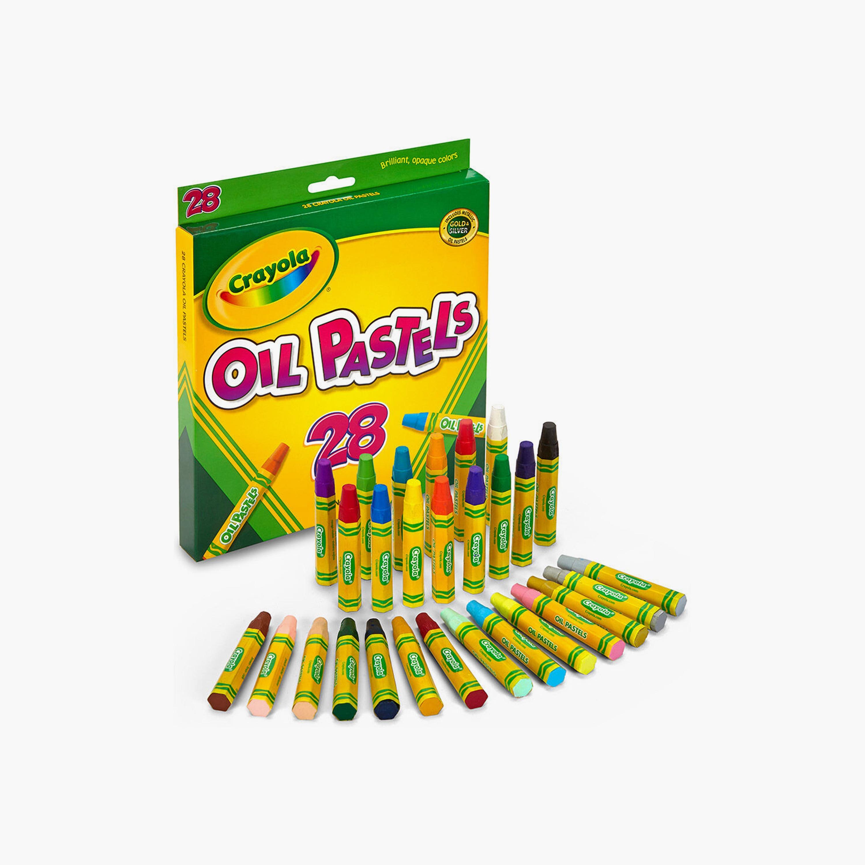 ألوان الباستيل الزيتي من كرايولا - 28 قطعة-school-artsandcrafts-image-2