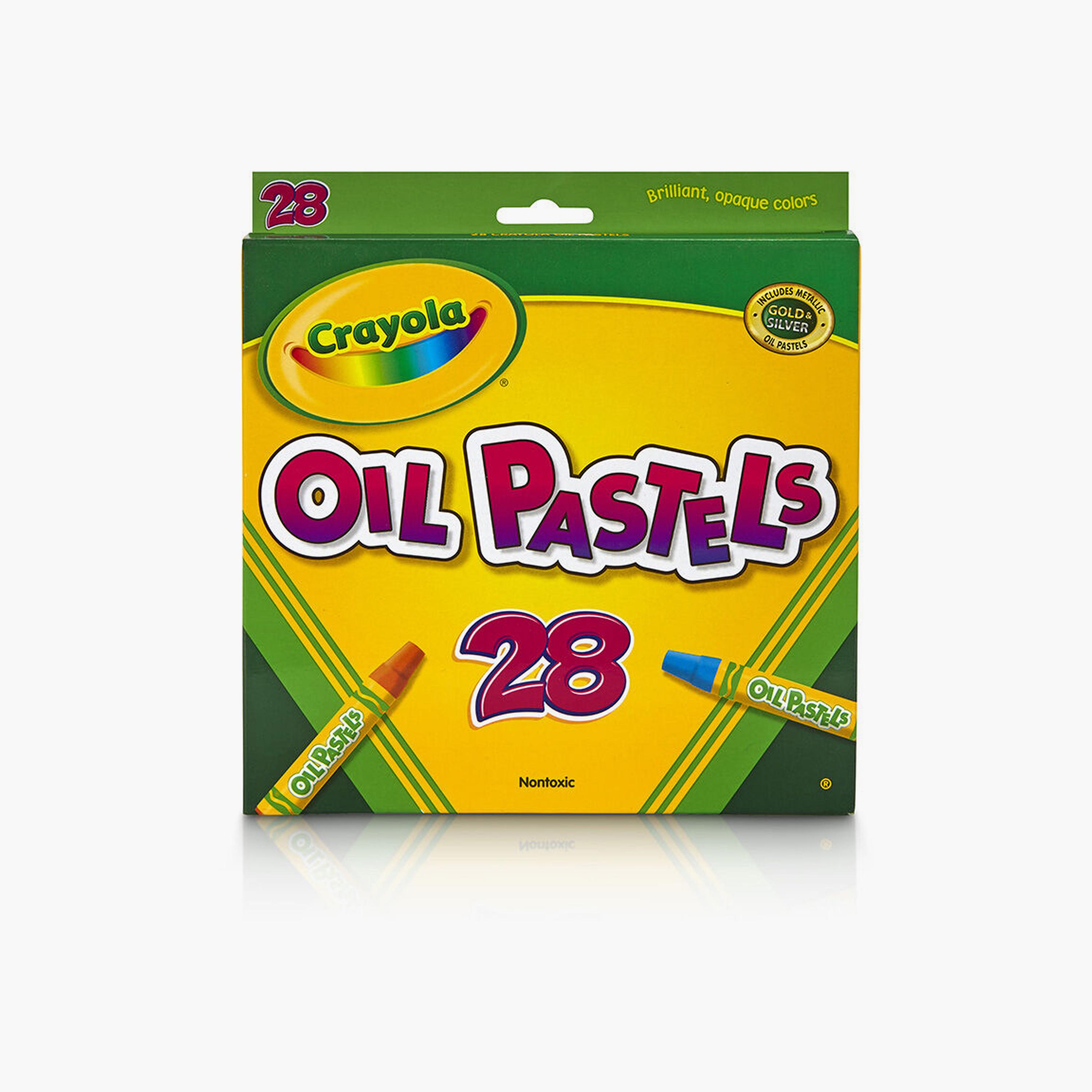 ألوان الباستيل الزيتي من كرايولا - 28 قطعة-school-artsandcrafts-image-3