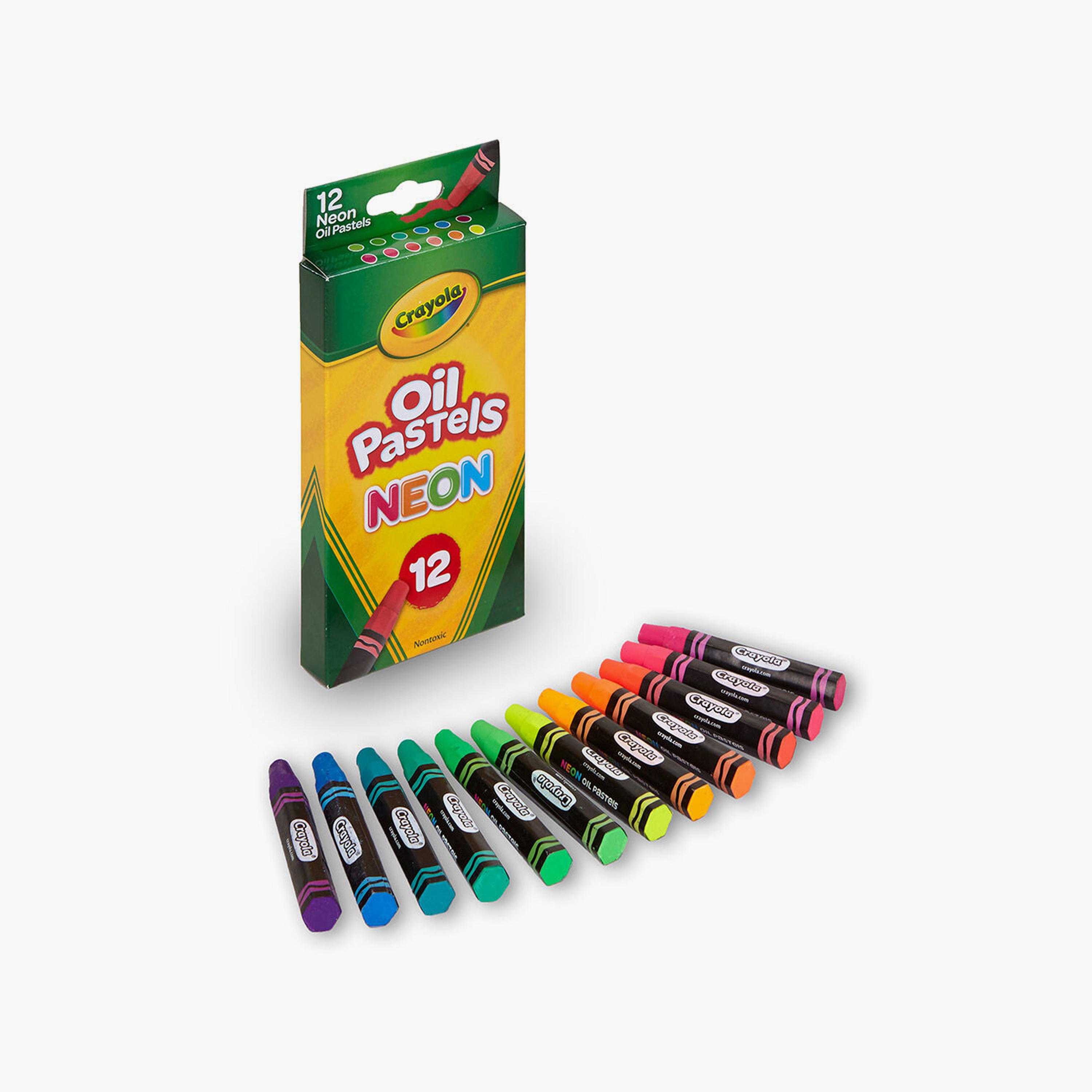 Crayola 12-Piece Oil Pastel Colors - Neon-school-artsandcrafts-image-3