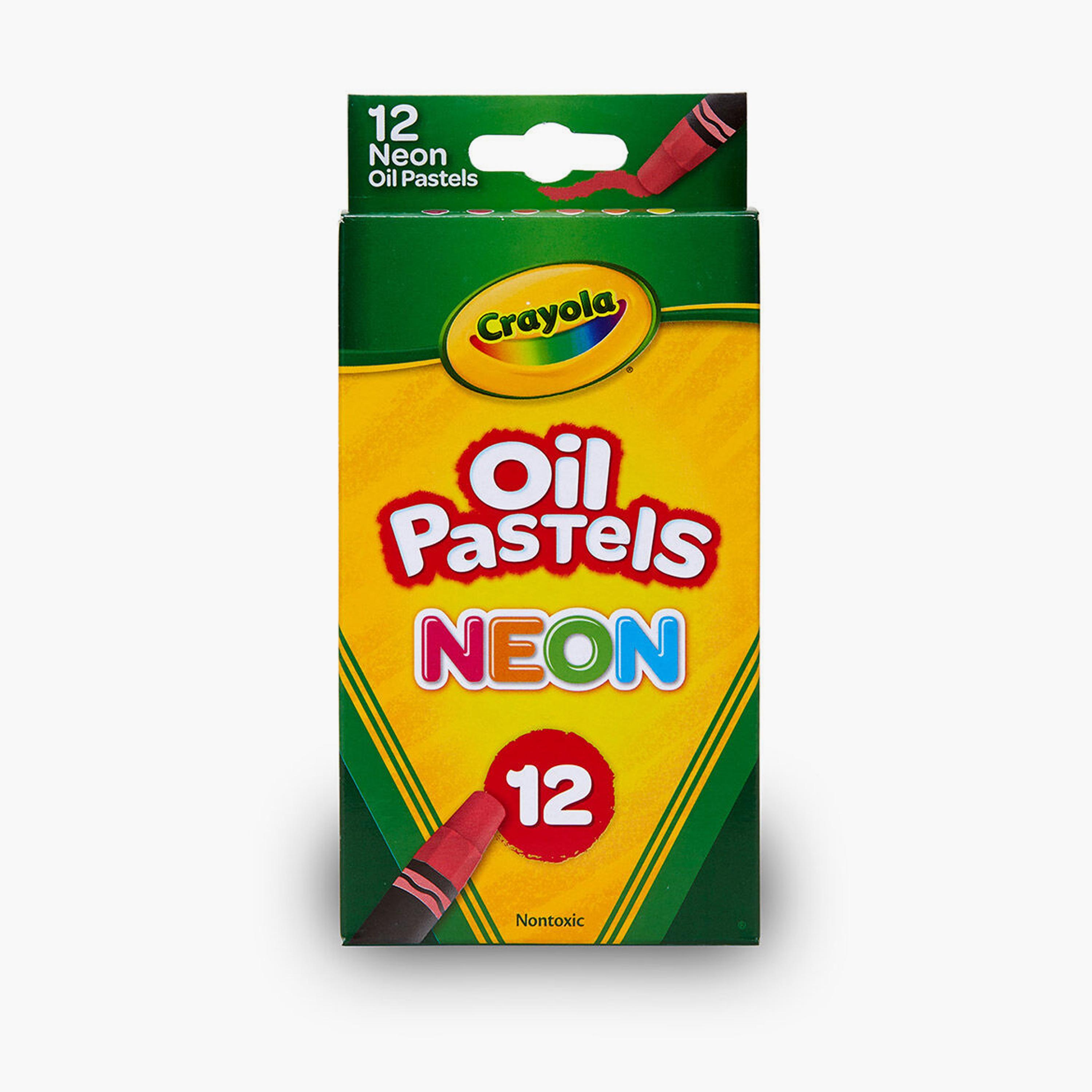 Crayola 12-Piece Oil Pastel Colors - Neon-school-artsandcrafts-image-4