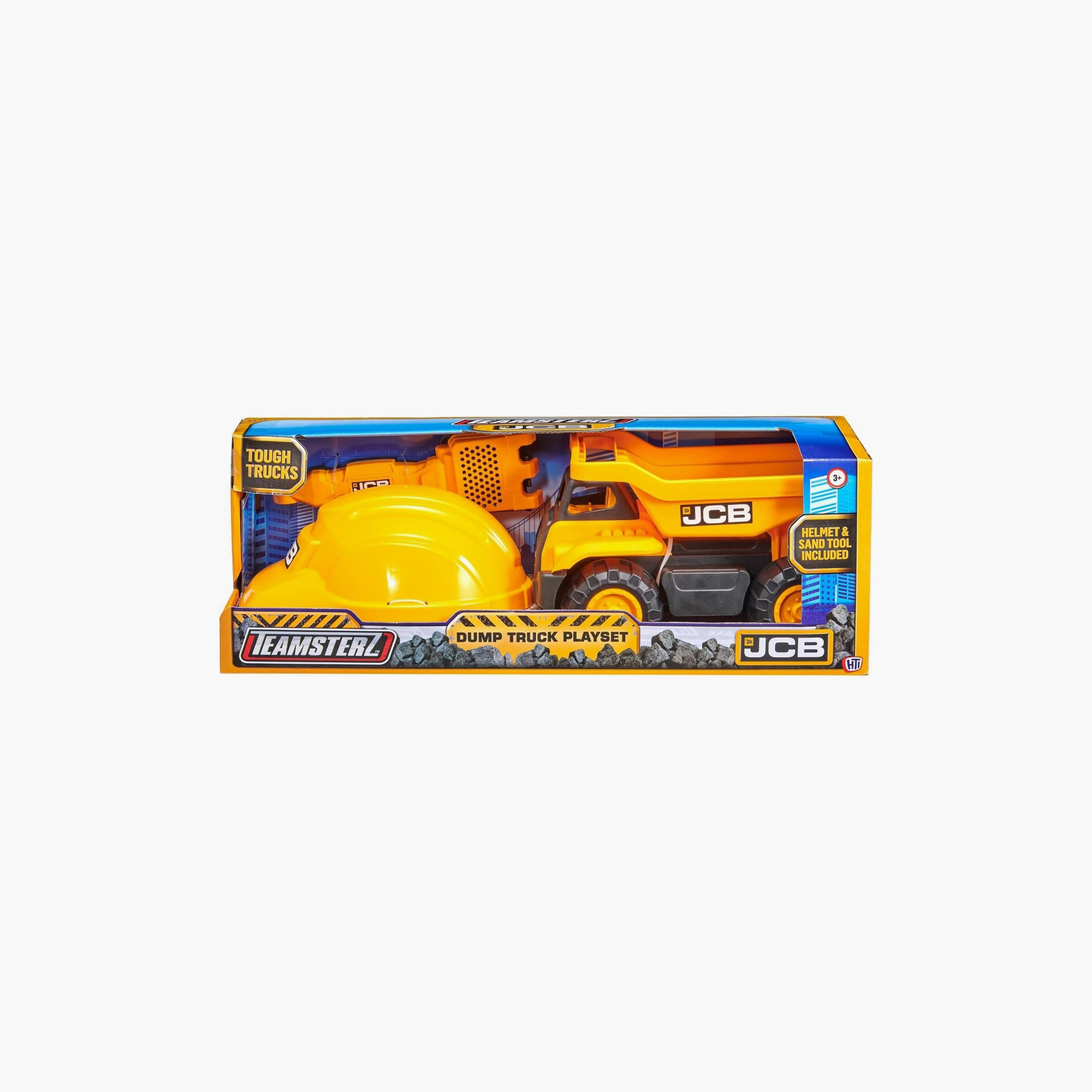 D-Power Teamsterz JCB Dump Truck Sand Tool and Helmet Playset - 10-inch-toys-playvehicles-utilityvehicles-image-3