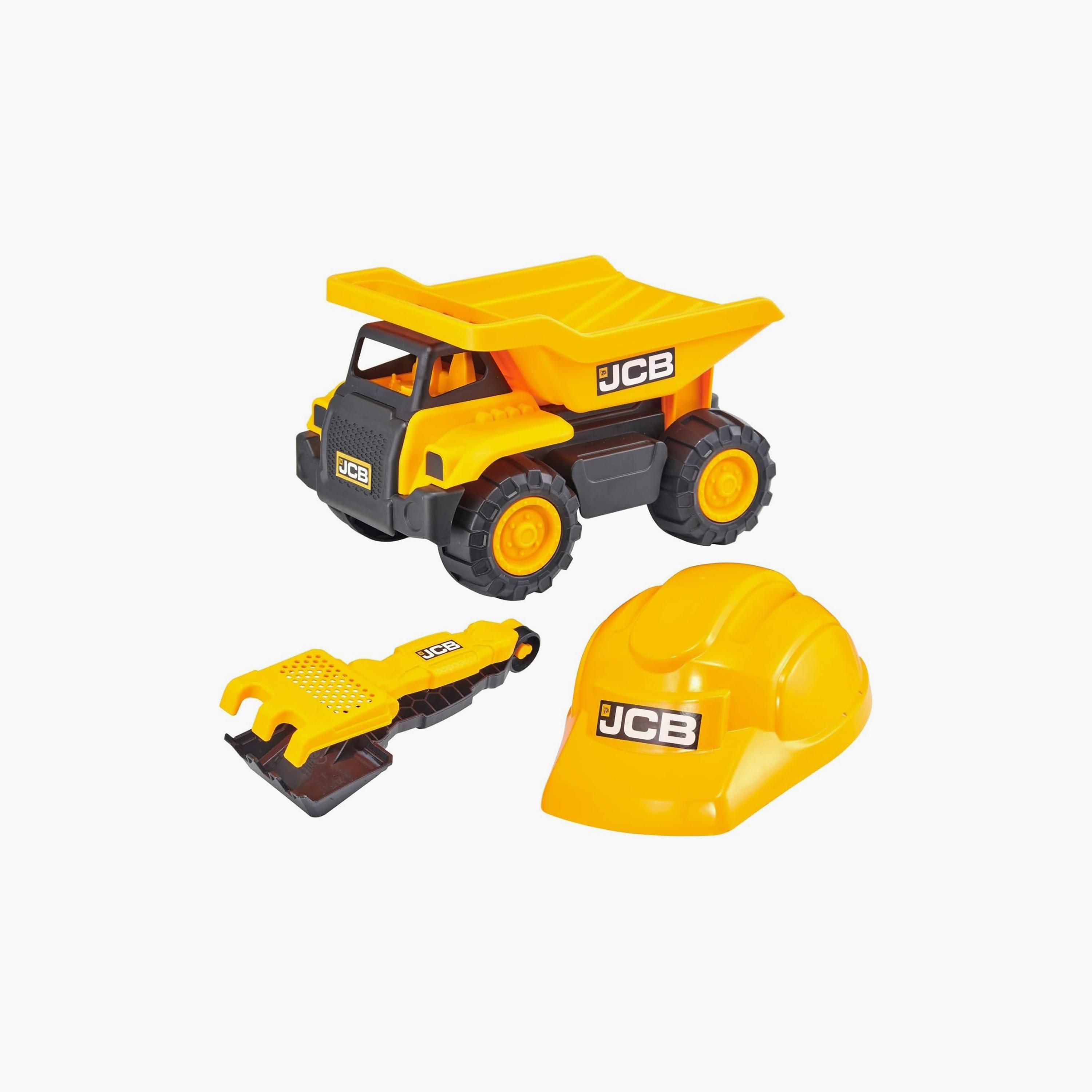 D-Power Teamsterz JCB Dump Truck Sand Tool and Helmet Playset - 10-inch-toys-playvehicles-utilityvehicles-image-7