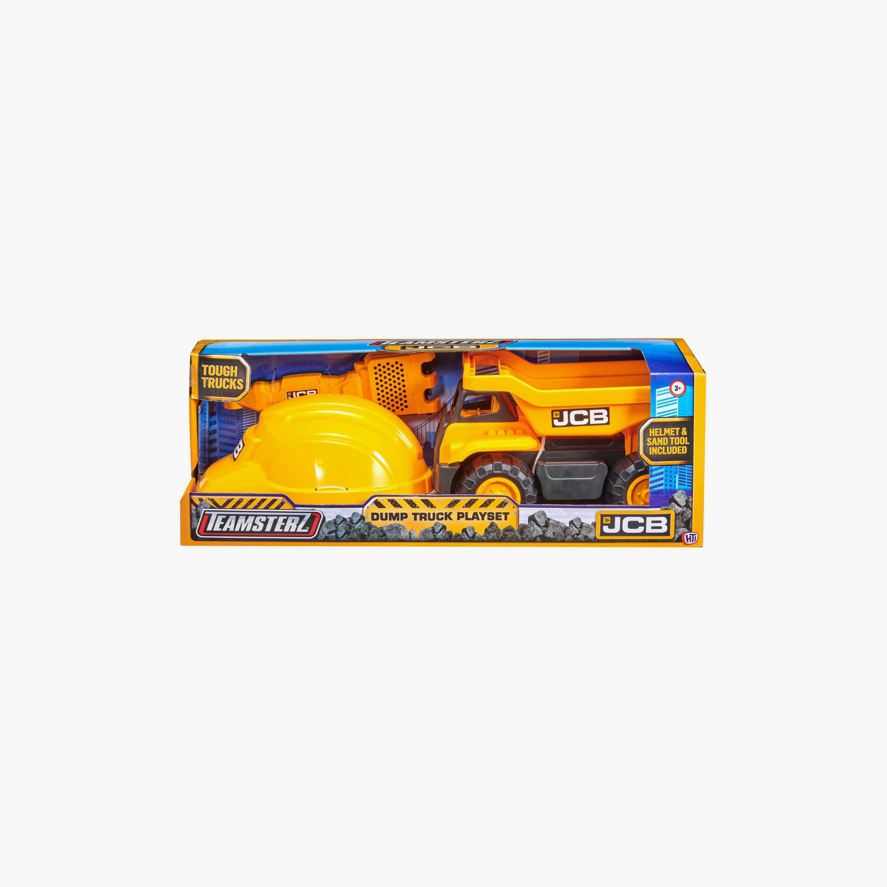 D-Power Teamsterz JCB Dump Truck Sand Tool and Helmet Playset - 10-inch-toys-playvehicles-utilityvehicles-image-9