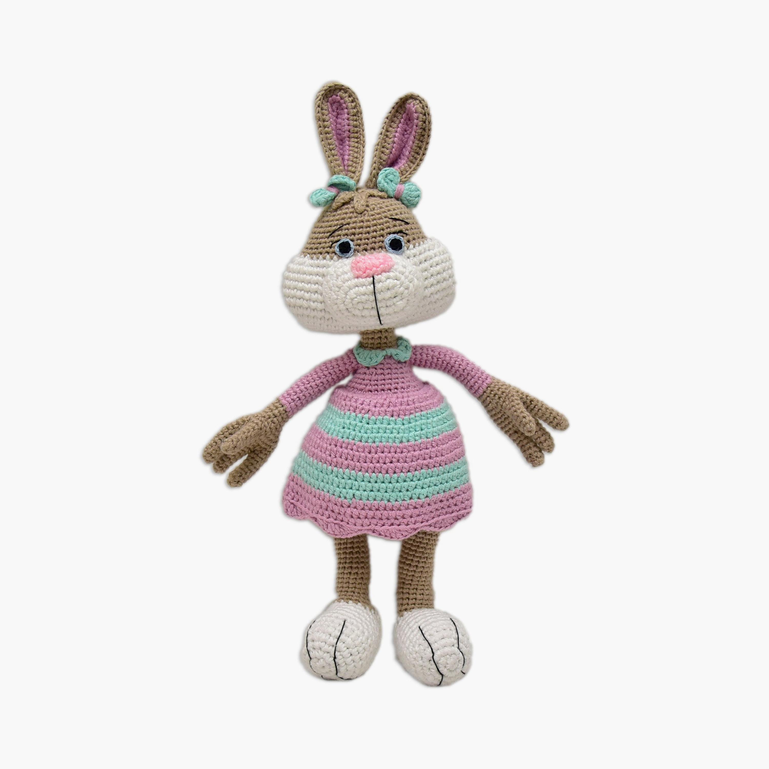 Happy Threads Handmade Crocheted Toy - Jill the Bunny - 16 inch-toys-dollsandplaysets-dolls-image-1