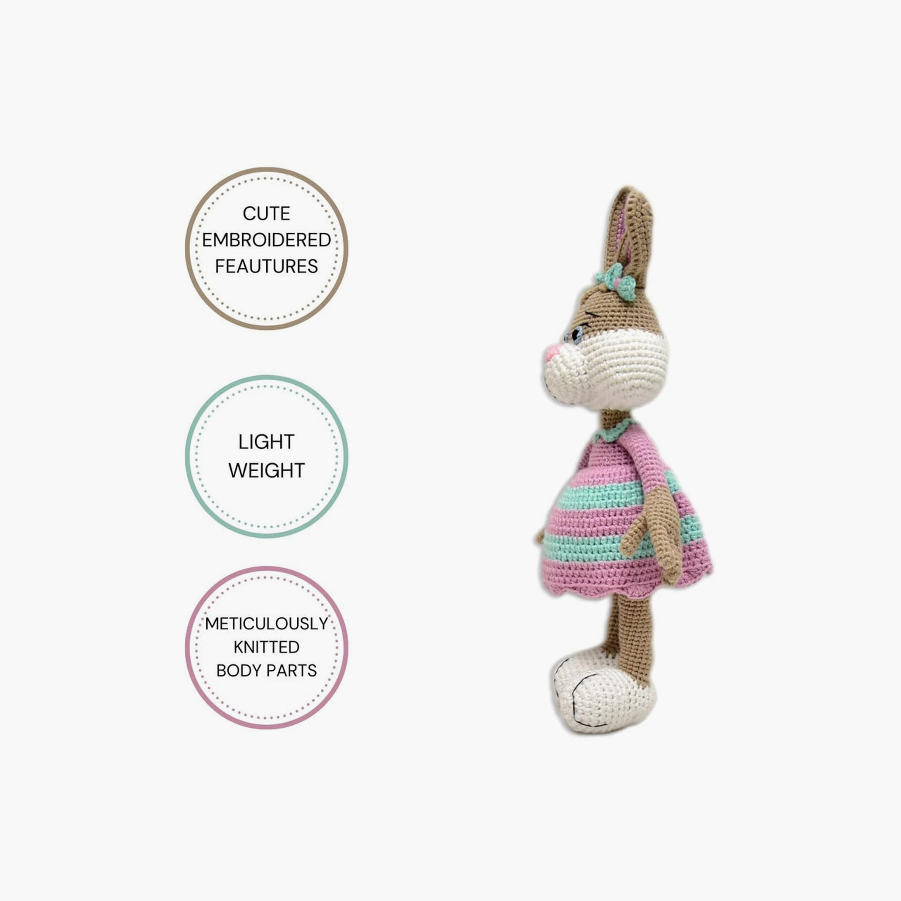 Happy Threads Handmade Crocheted Toy - Jill the Bunny - 16 inch-toys-dollsandplaysets-dolls-image-3