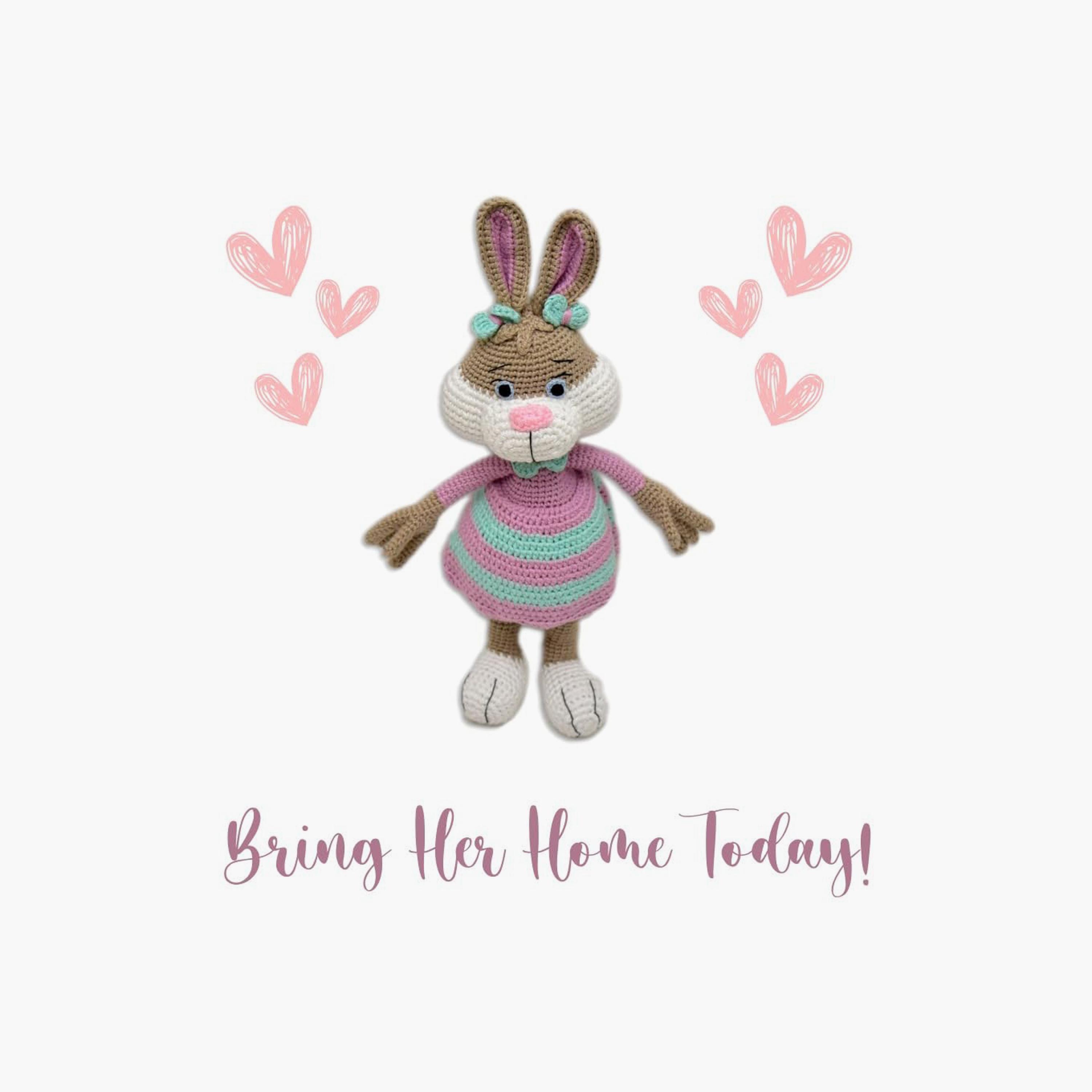 Happy Threads Handmade Crocheted Toy - Jill the Bunny - 16 inch-toys-dollsandplaysets-dolls-image-5