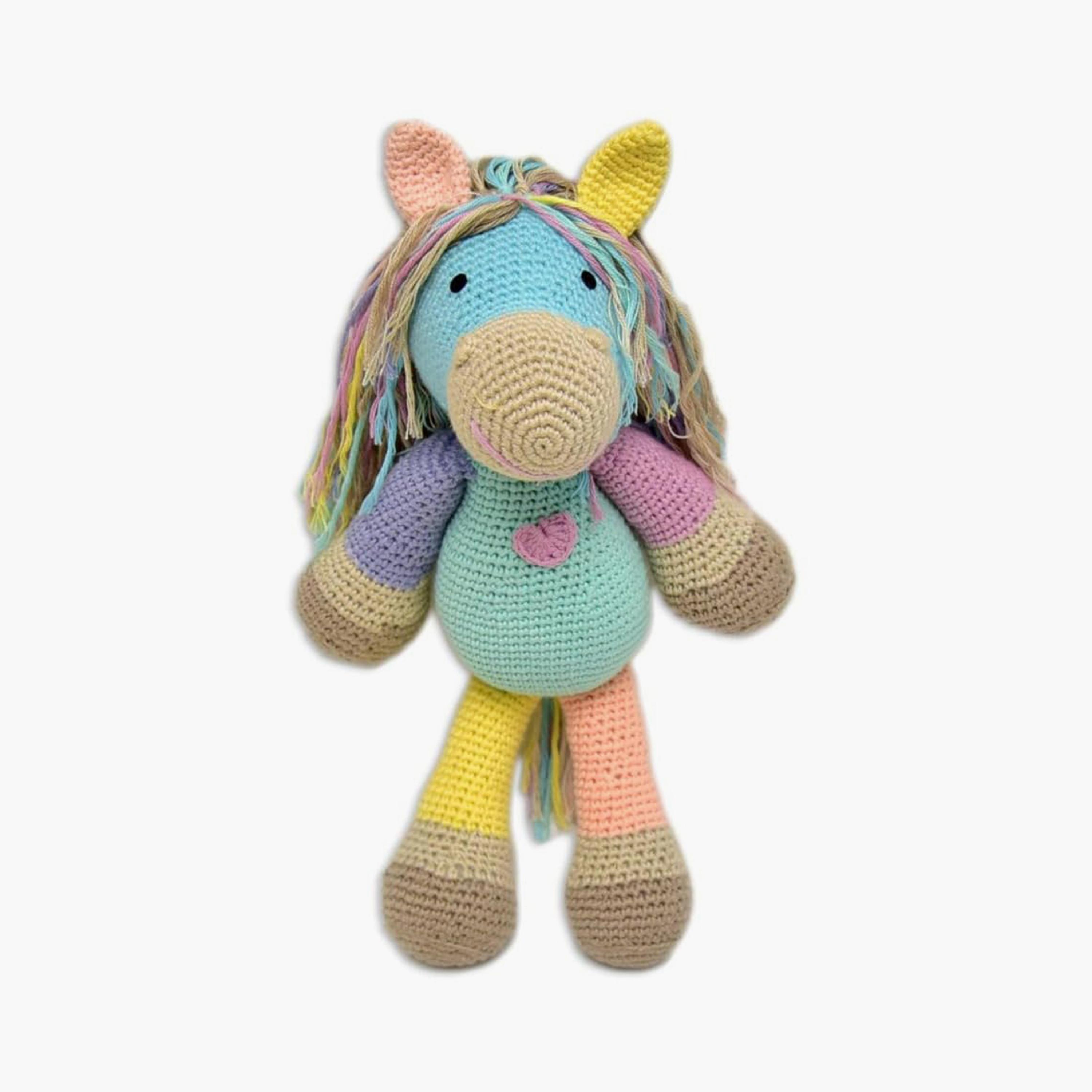 لعبة كروشيه يدوية الصنع أطلس المهر - 13 بوصة من هابي ثريدز-toys-dollsandplaysets-dolls-image-1