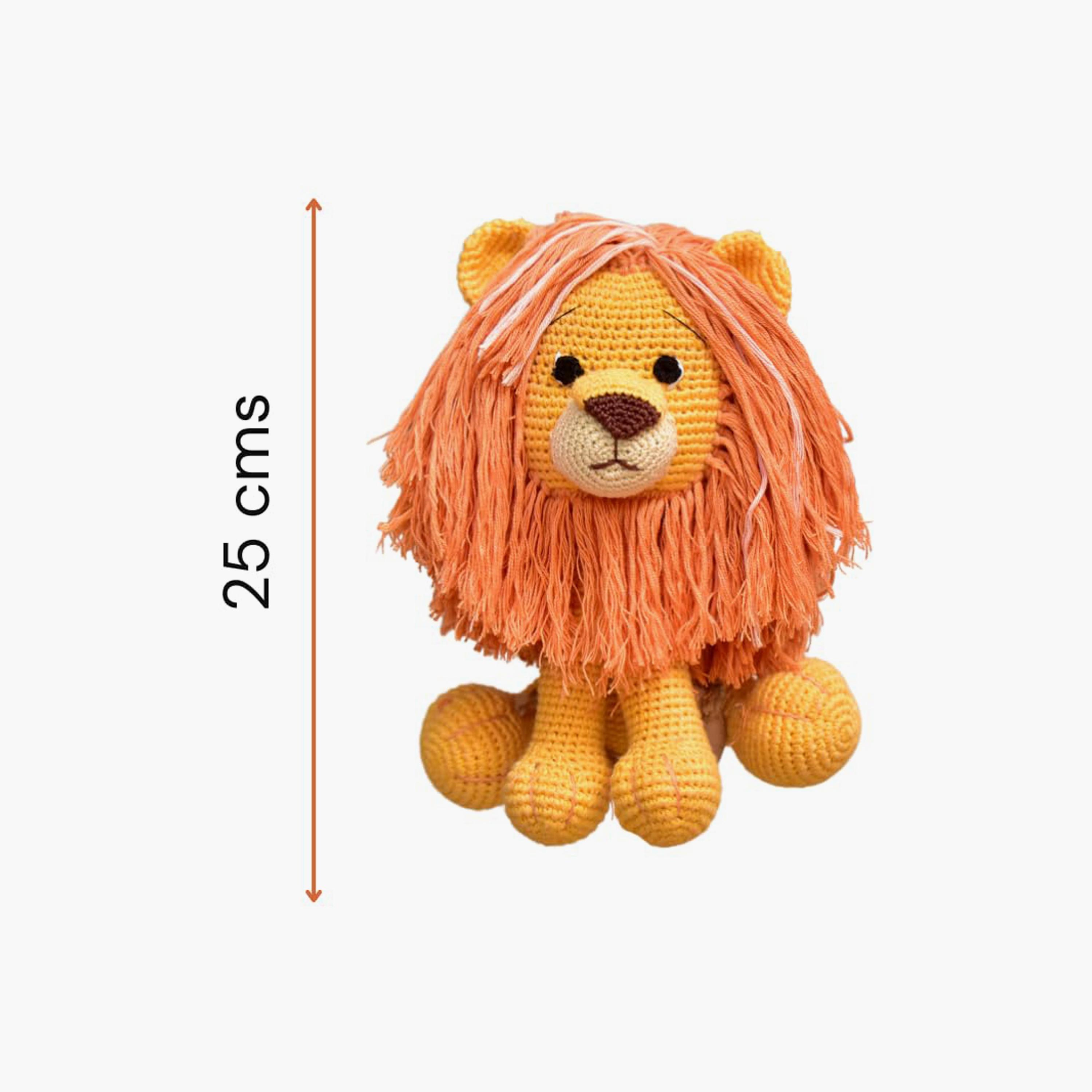 Happy Threads Handmade Crocheted Toy - Asad the Lion - 10 inch-toys-dollsandplaysets-dolls-image-3