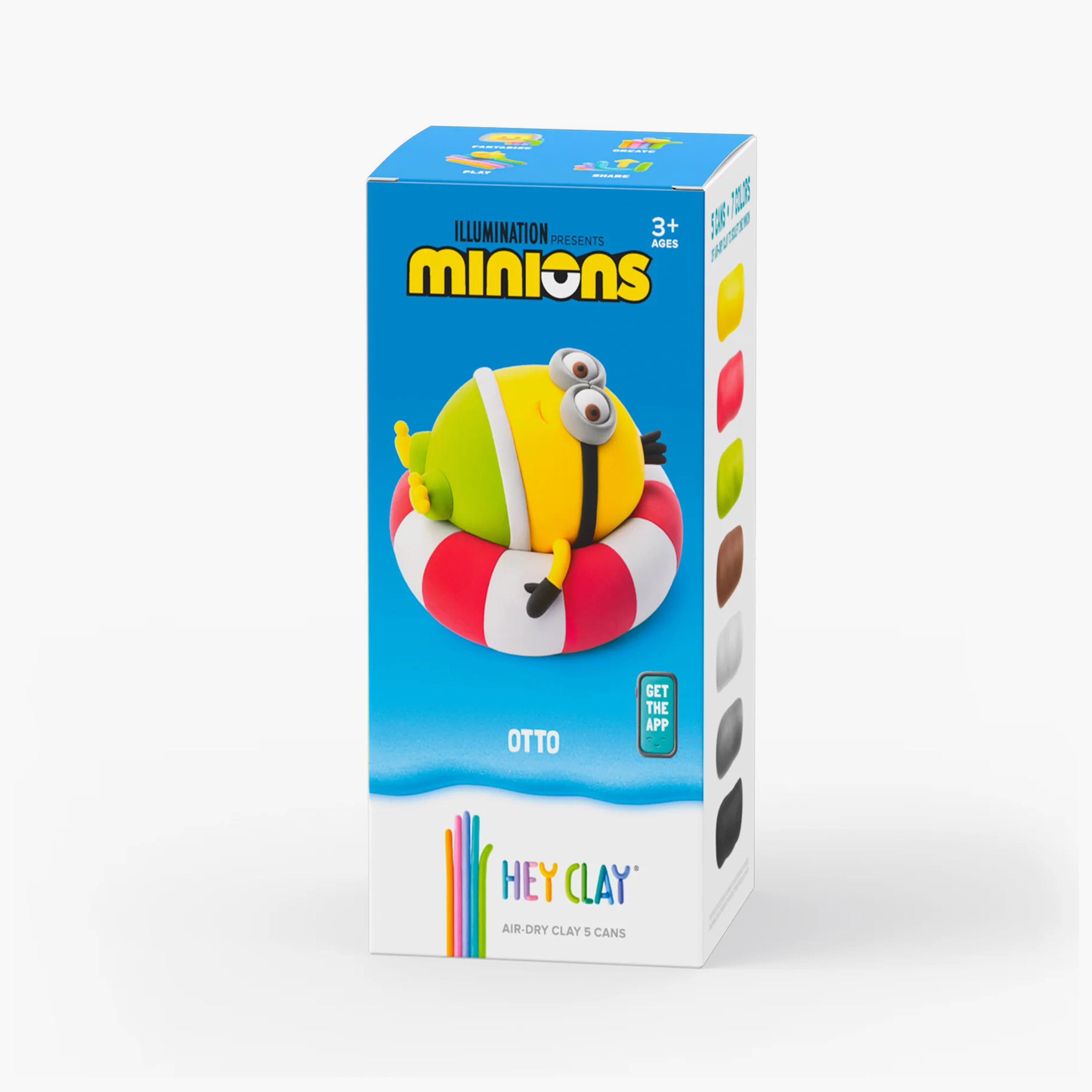 Hey Clay Fluffy Pets with 5-Piece Air-Dry Clay - Minions Otto-toys-educational-doughtoys-image-2