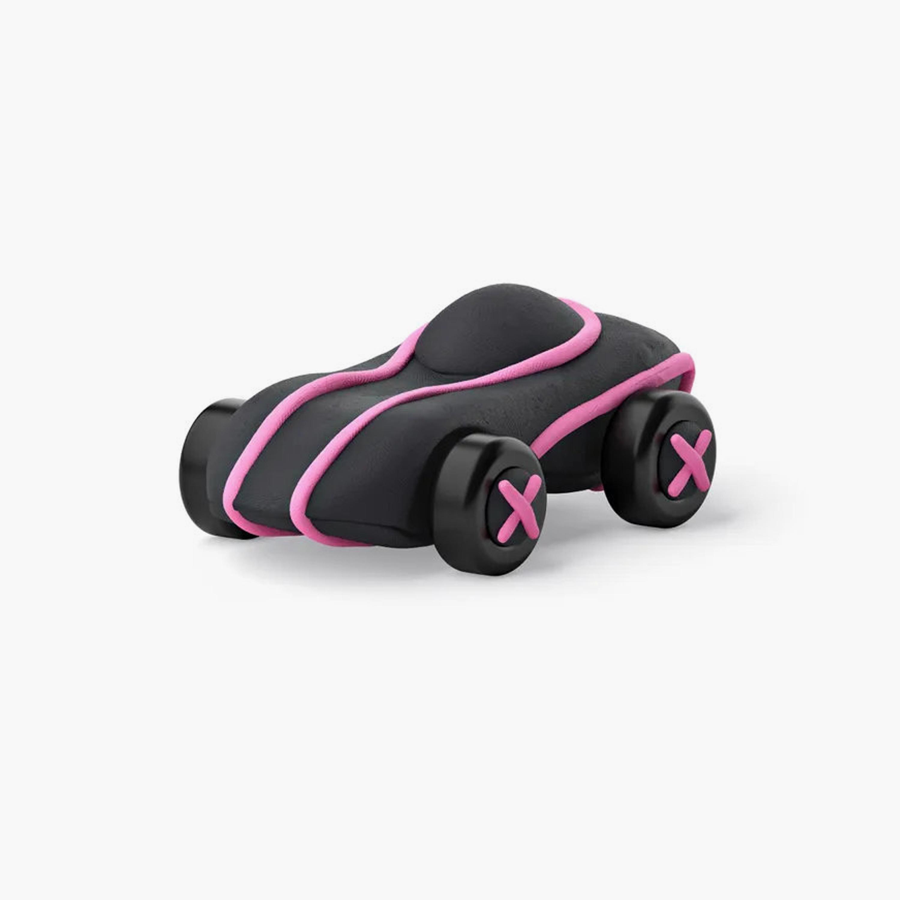 Hey Clay Cyber Car with 2-Piece Air-Dry Clay - Pink-toys-educational-doughtoys-image-3