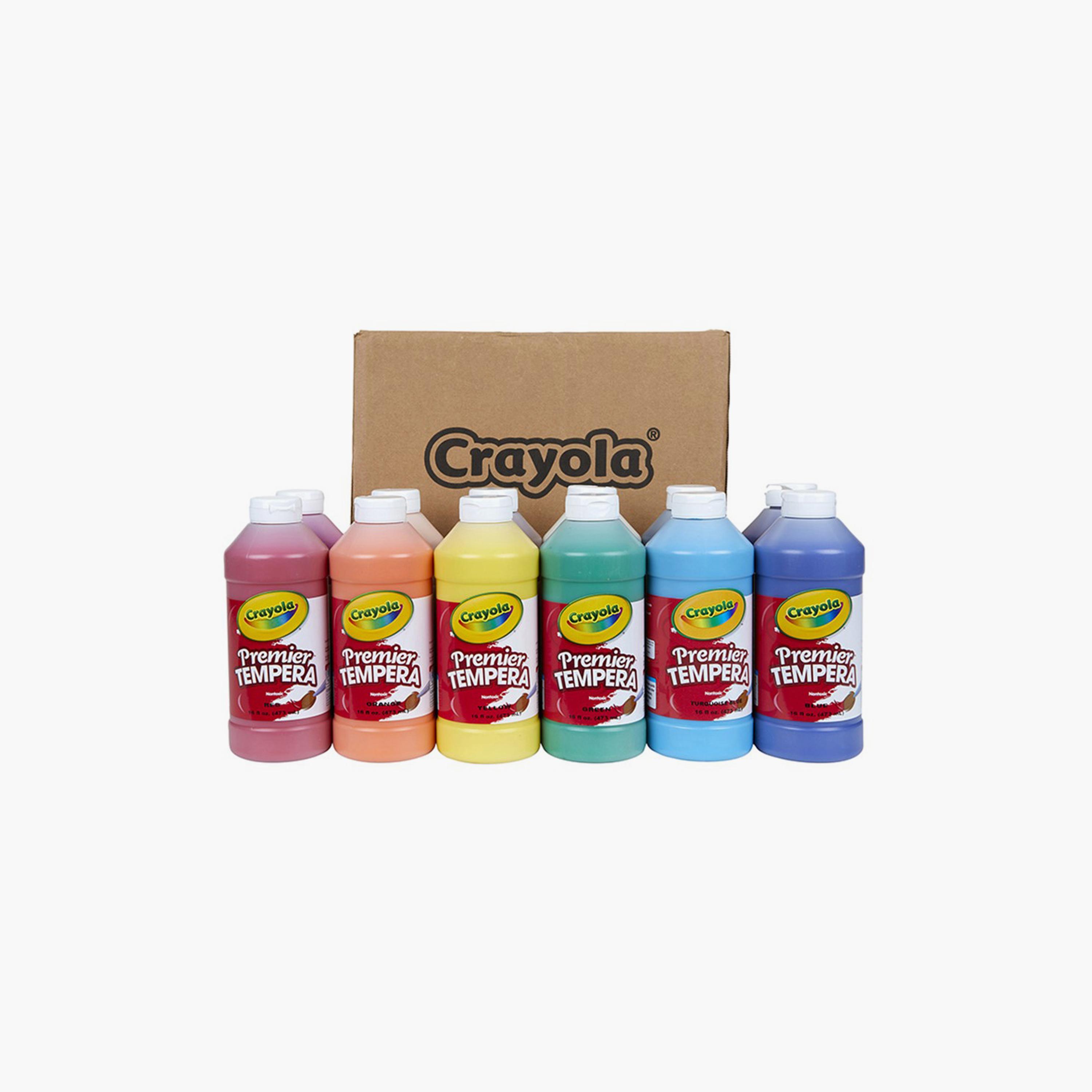 Crayola 16-Piece Premier Tempera Paint Colors-school-artsandcrafts-image-1