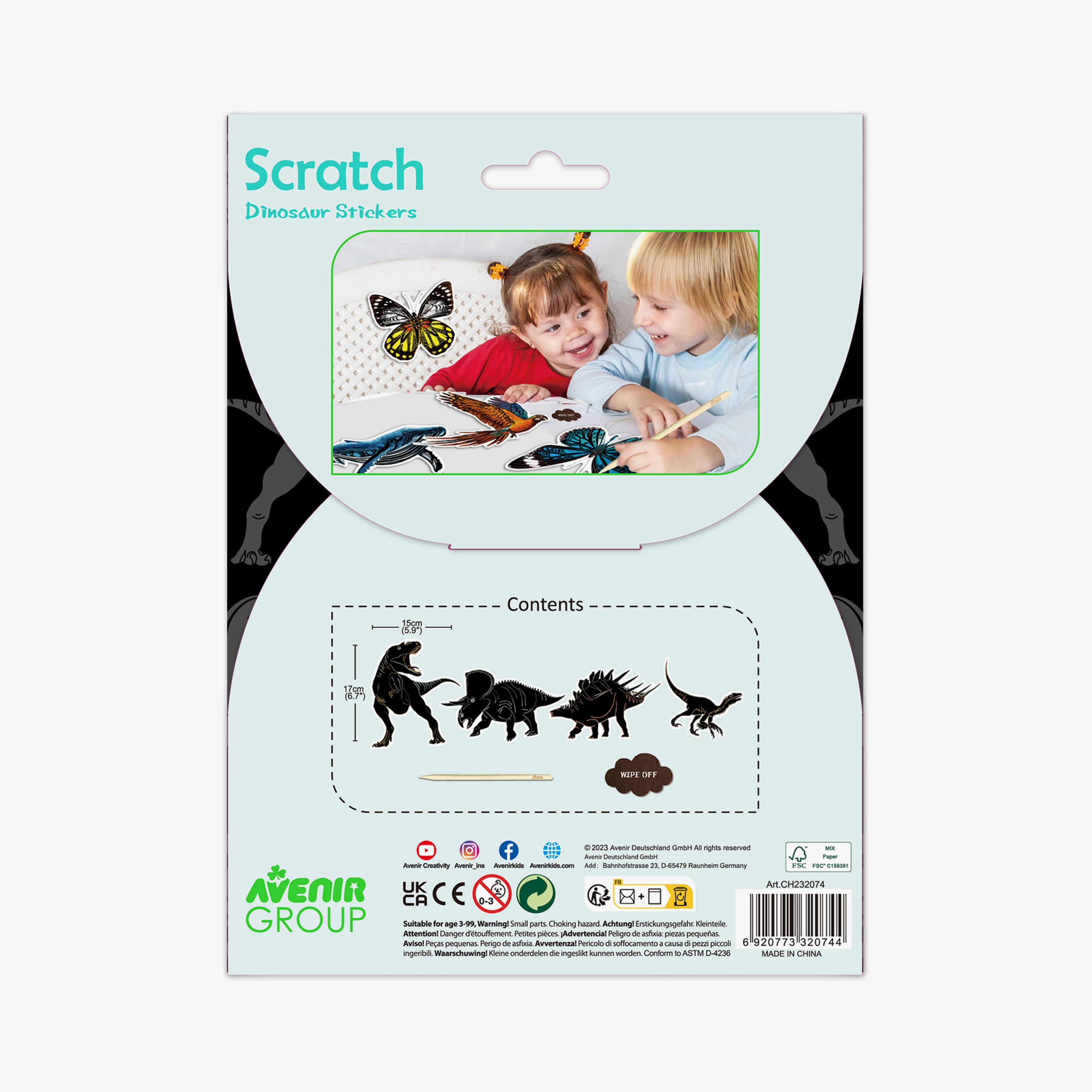 Avenir Scratch Stickers - Dinosaur-school-artsandcrafts-image-5
