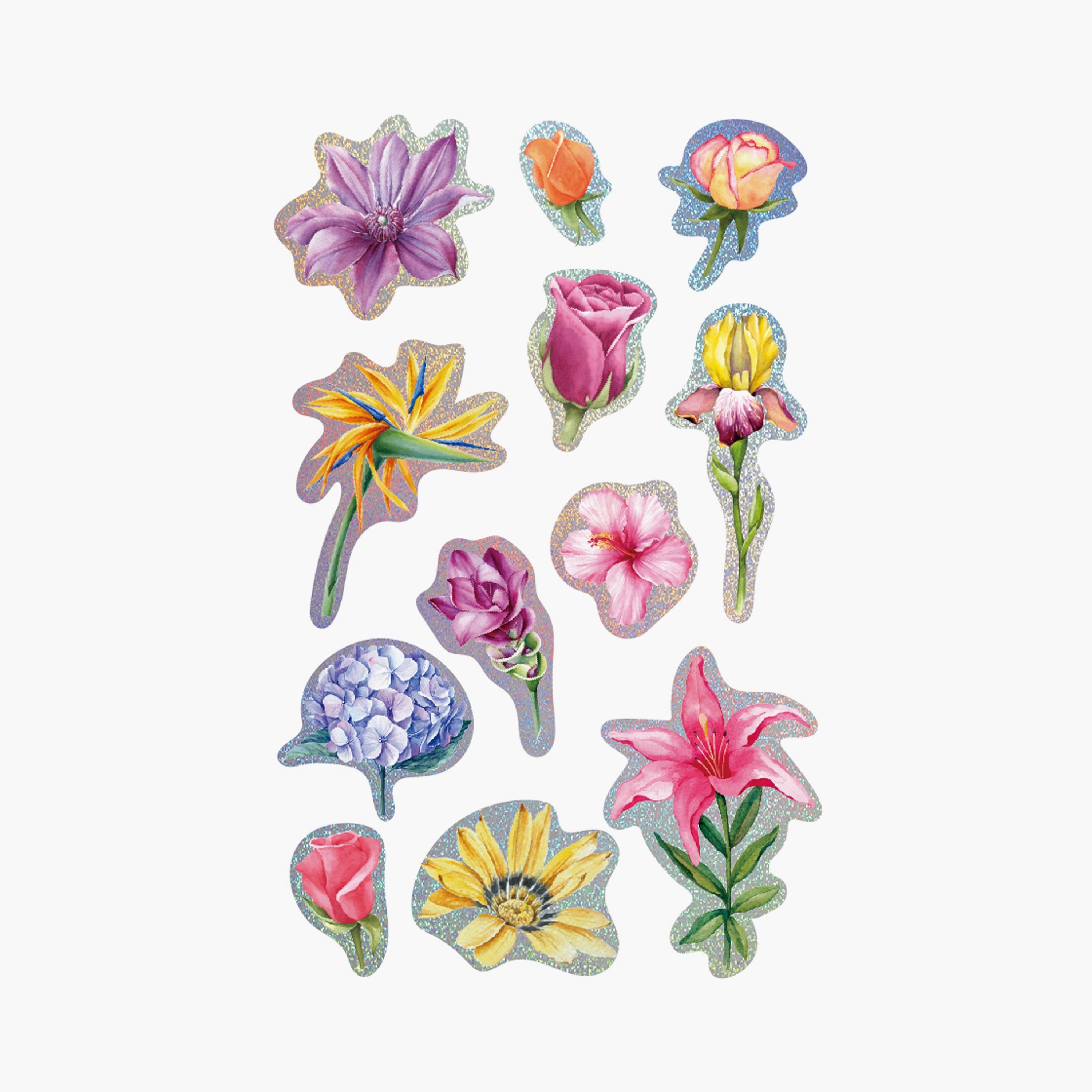 Avenir 10-Piece 3D Stickers - Flower-school-artsandcrafts-image-1