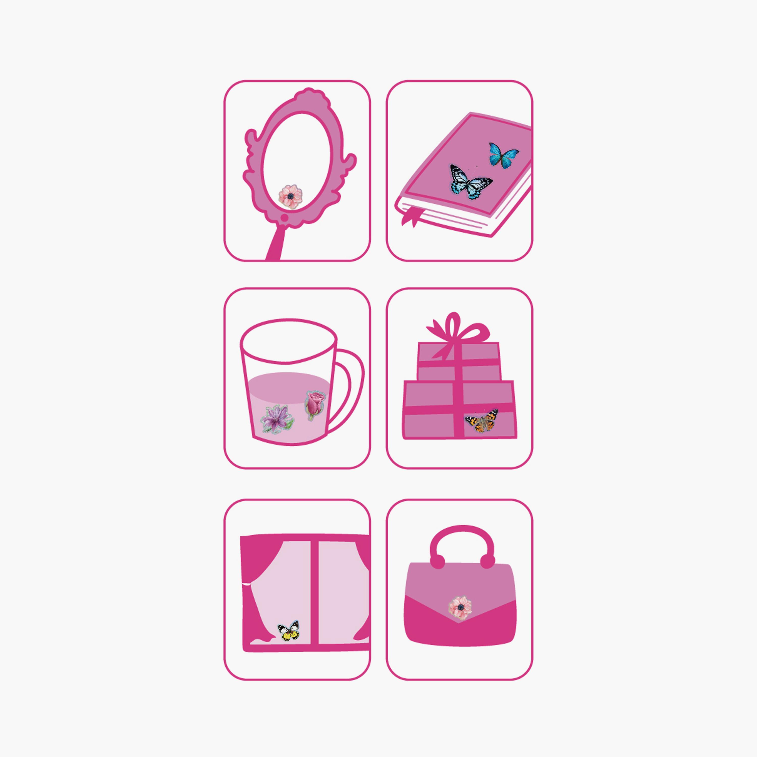 Avenir 10-Piece 3D Stickers - Flower-school-artsandcrafts-image-4