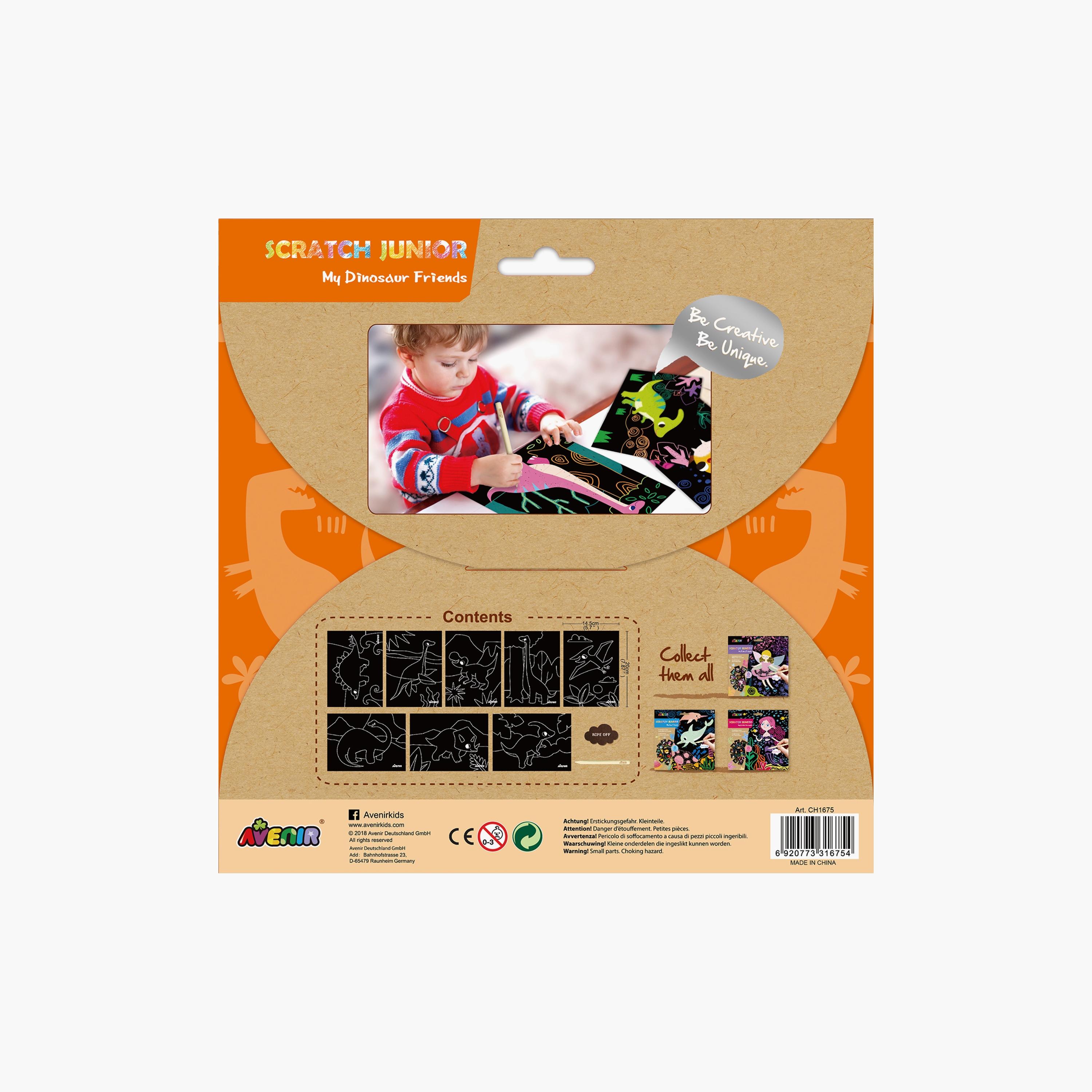 كتاب خدش للمبتدئين من أفينير - أصدقائي الديناصورات-school-artsandcrafts-image-11