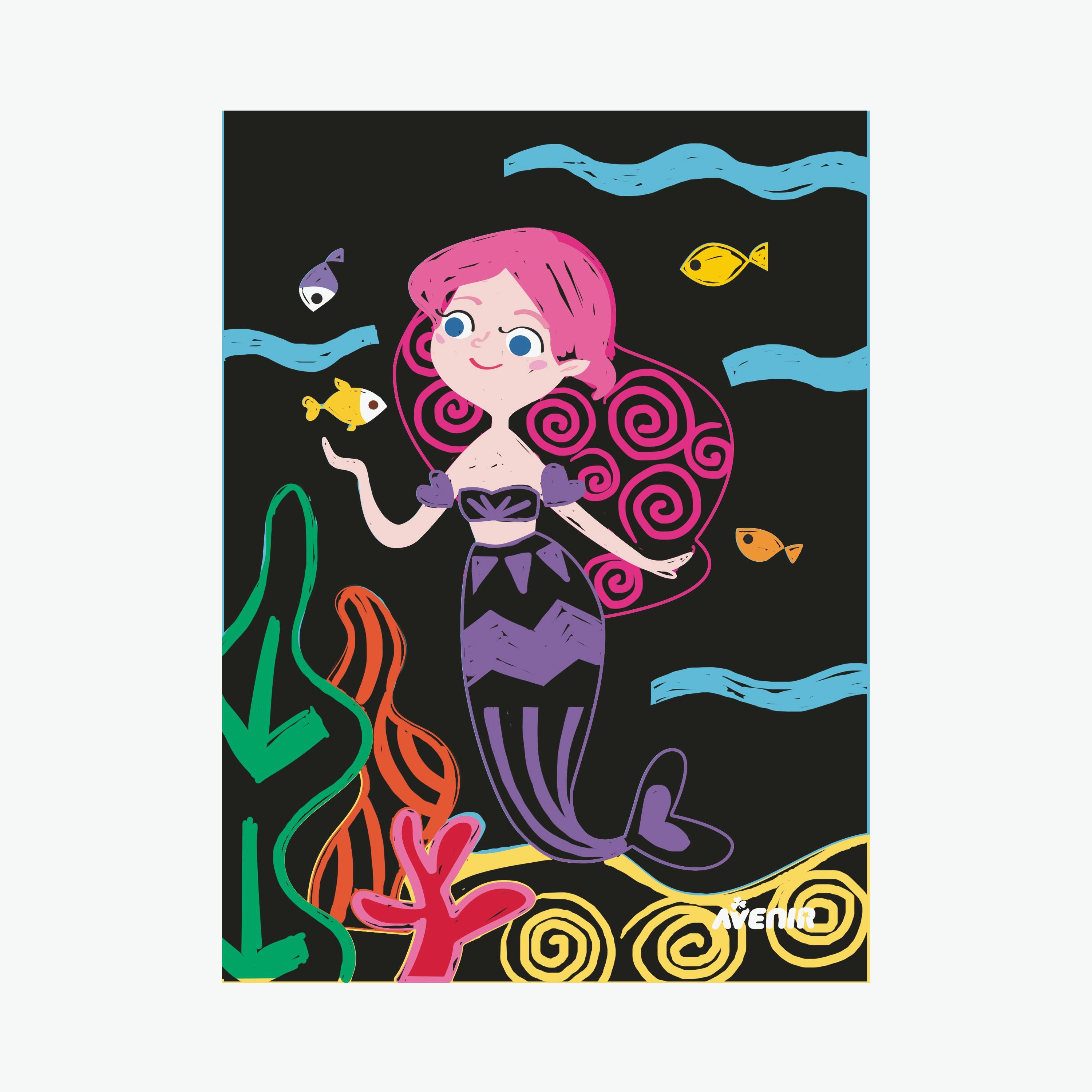 كتاب خدش من أفينير - حورية البحر الصغيرة-school-artsandcrafts-image-1