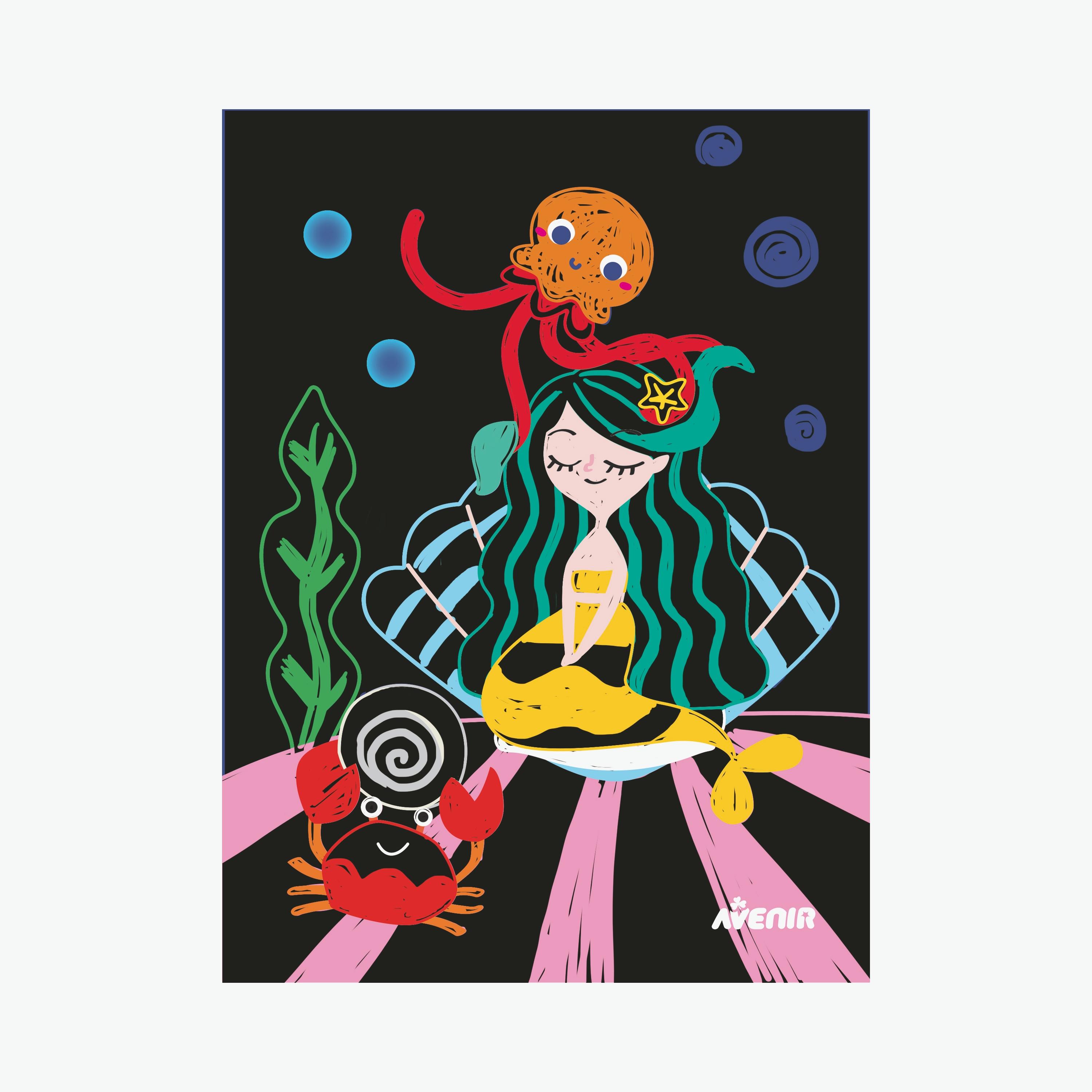 كتاب خدش من أفينير - حورية البحر الصغيرة-school-artsandcrafts-image-14