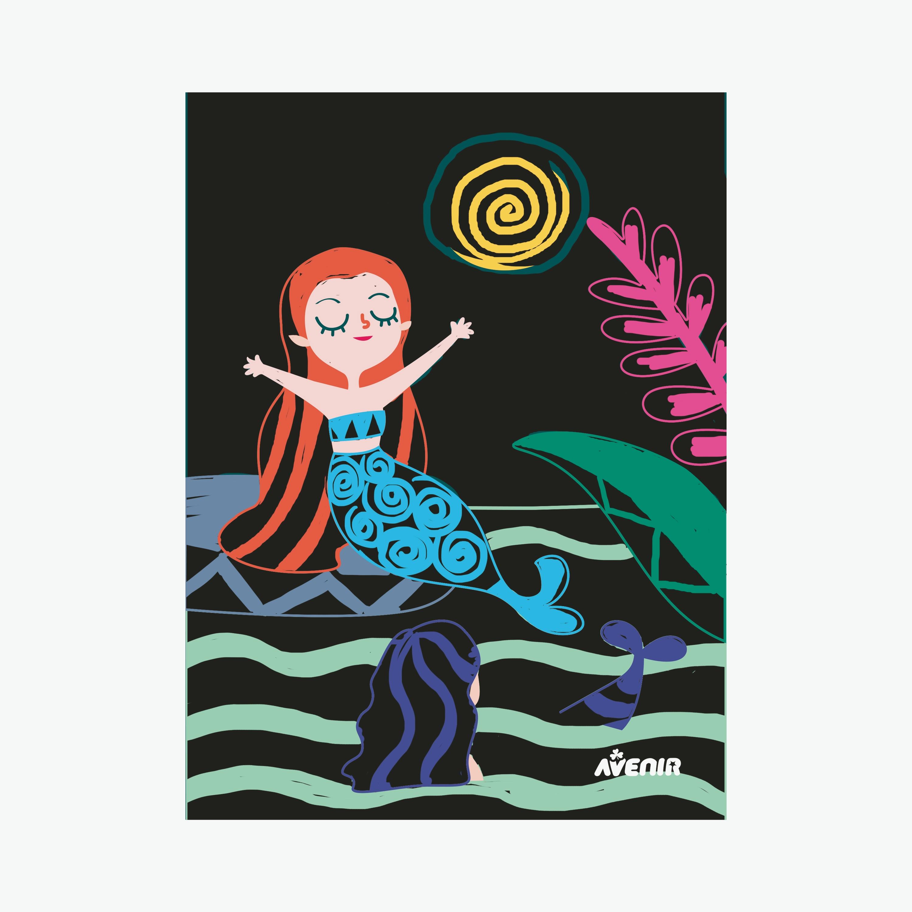 كتاب خدش من أفينير - حورية البحر الصغيرة-school-artsandcrafts-image-16