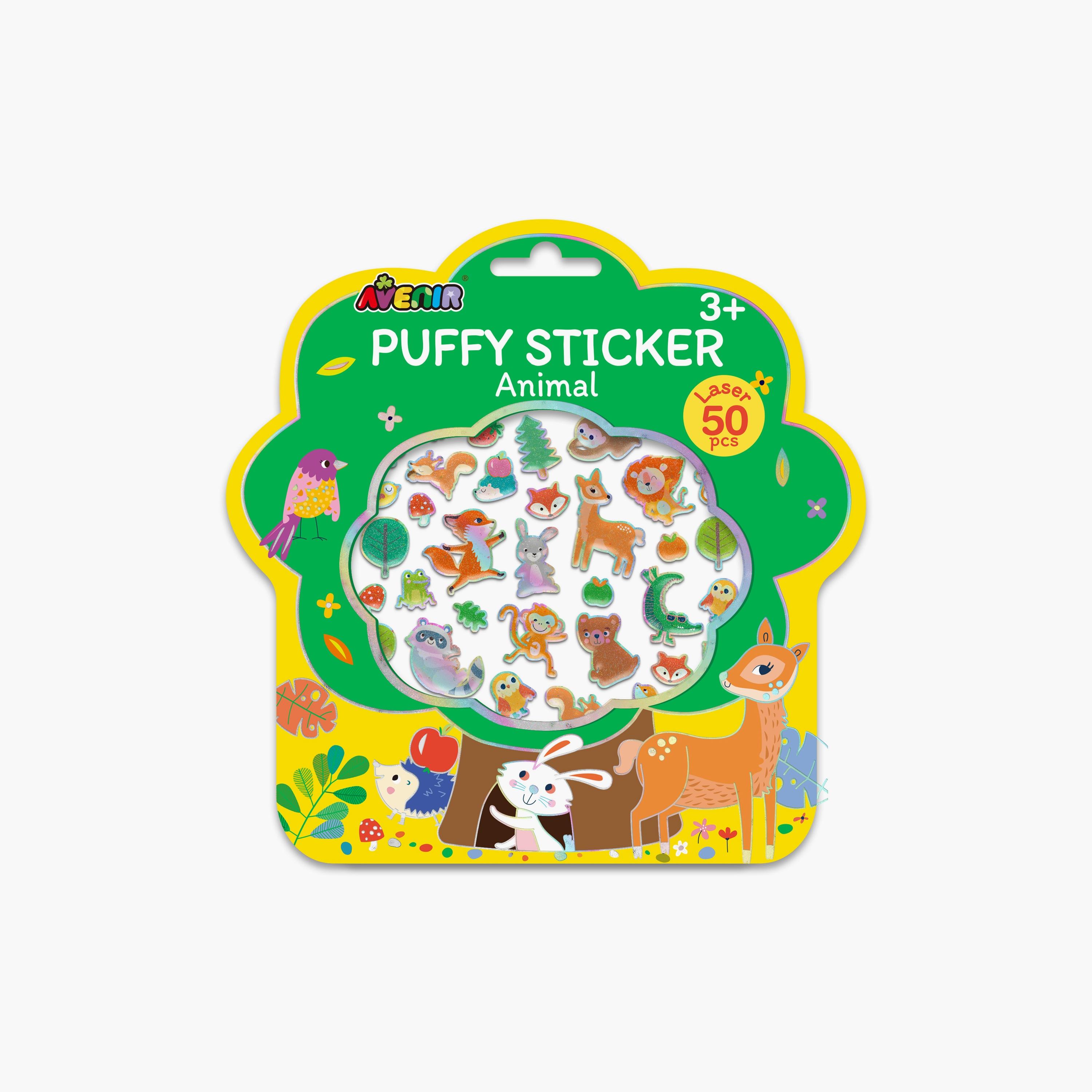 Avenir Puffy Sticker - Animal-school-artsandcrafts-image-2