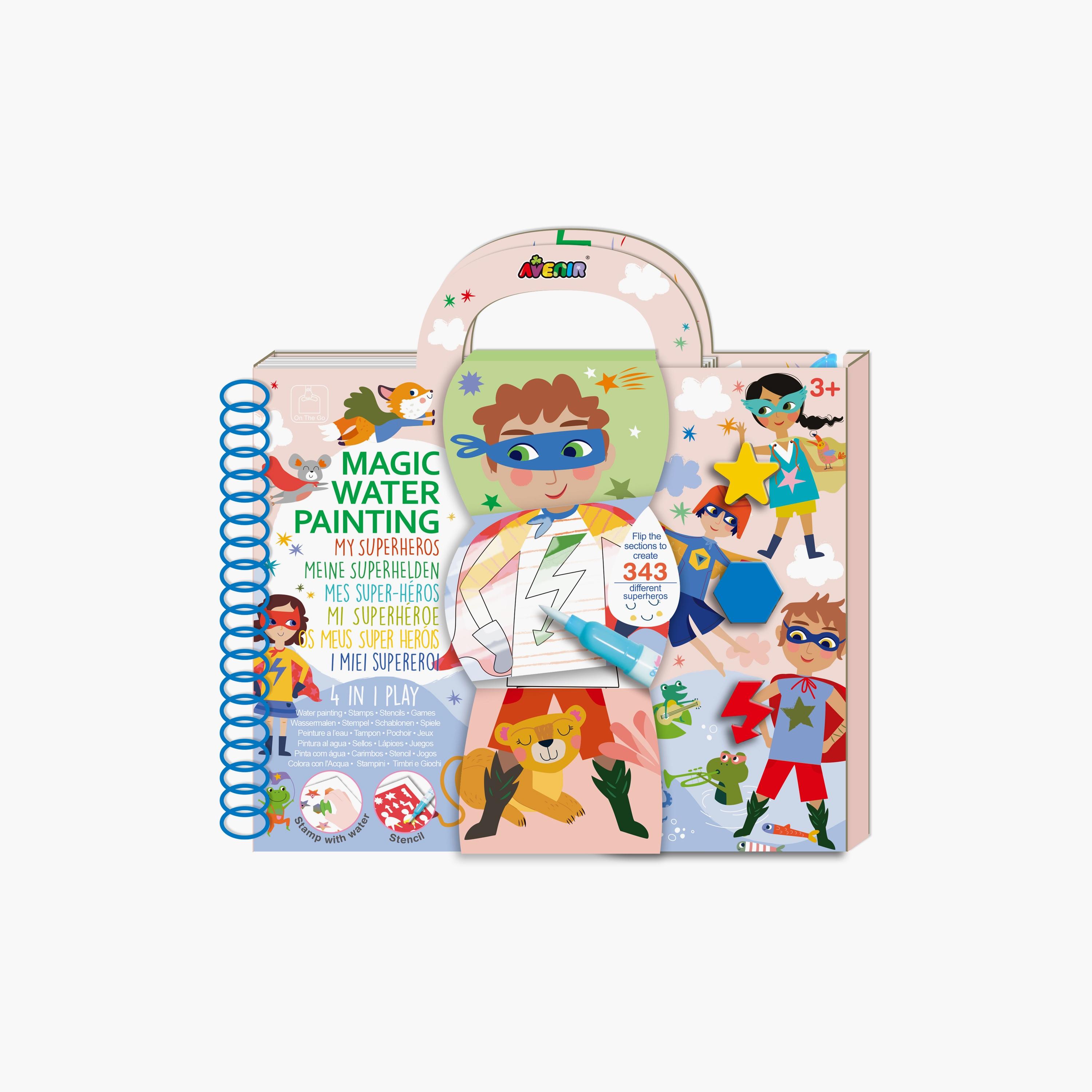 مجموعة تلوين بالماء السحري من أفينير - أبطالي الخارقون-school-artsandcrafts-image-1