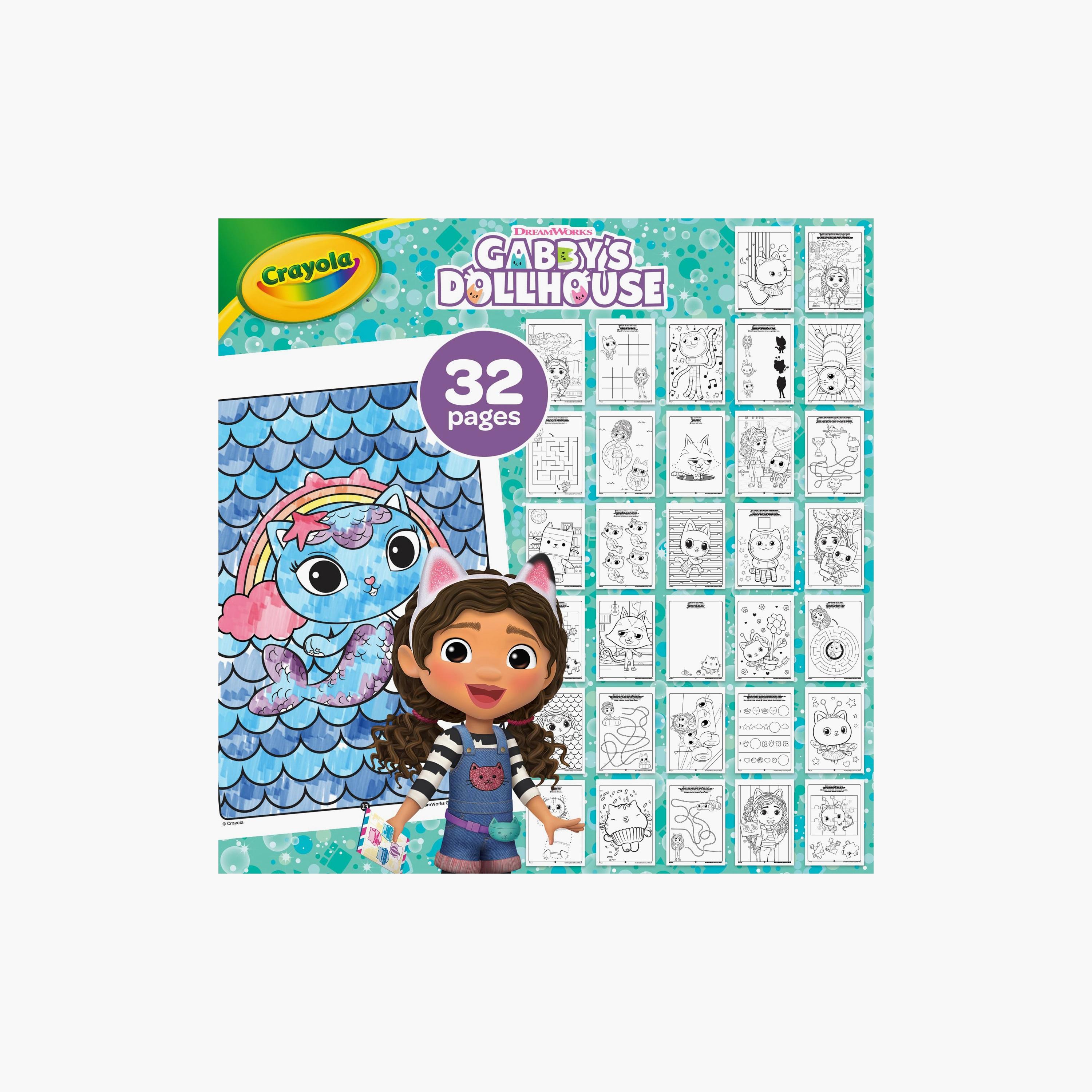 ألبوم أنشطة جابيز دول هاوس من كرايولا مع 7 أقلام لباد صغيرة قابلة للغسل-school-artsandcrafts-image-2
