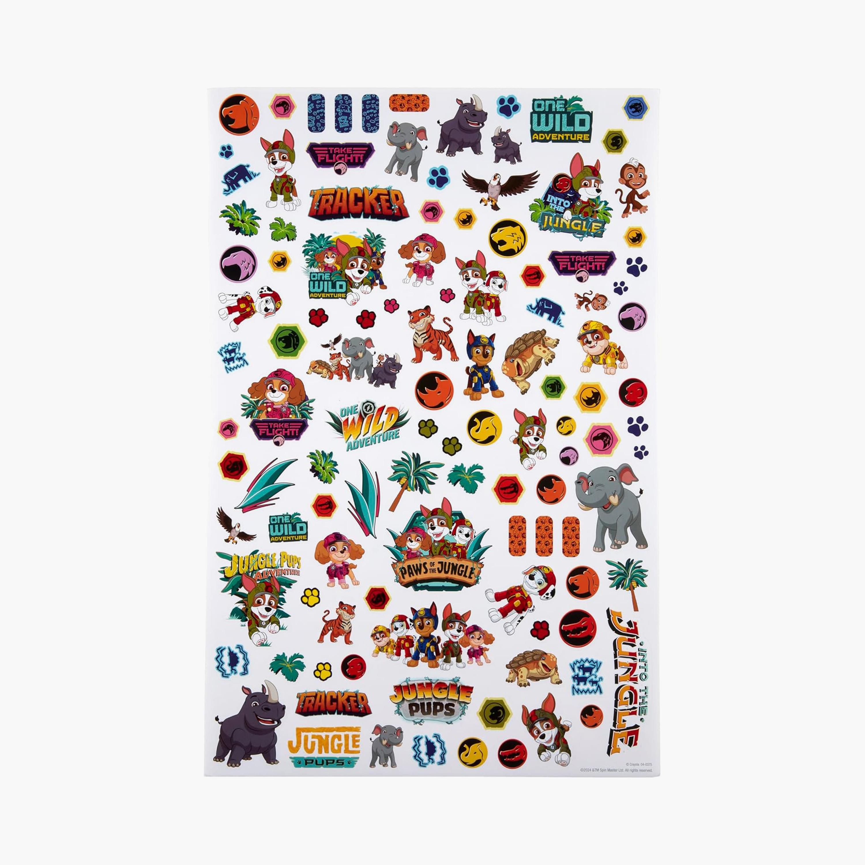 كتاب تلوين عملاق بطابع باو باترول جرو الغابة من كرايولا-school-artsandcrafts-image-4