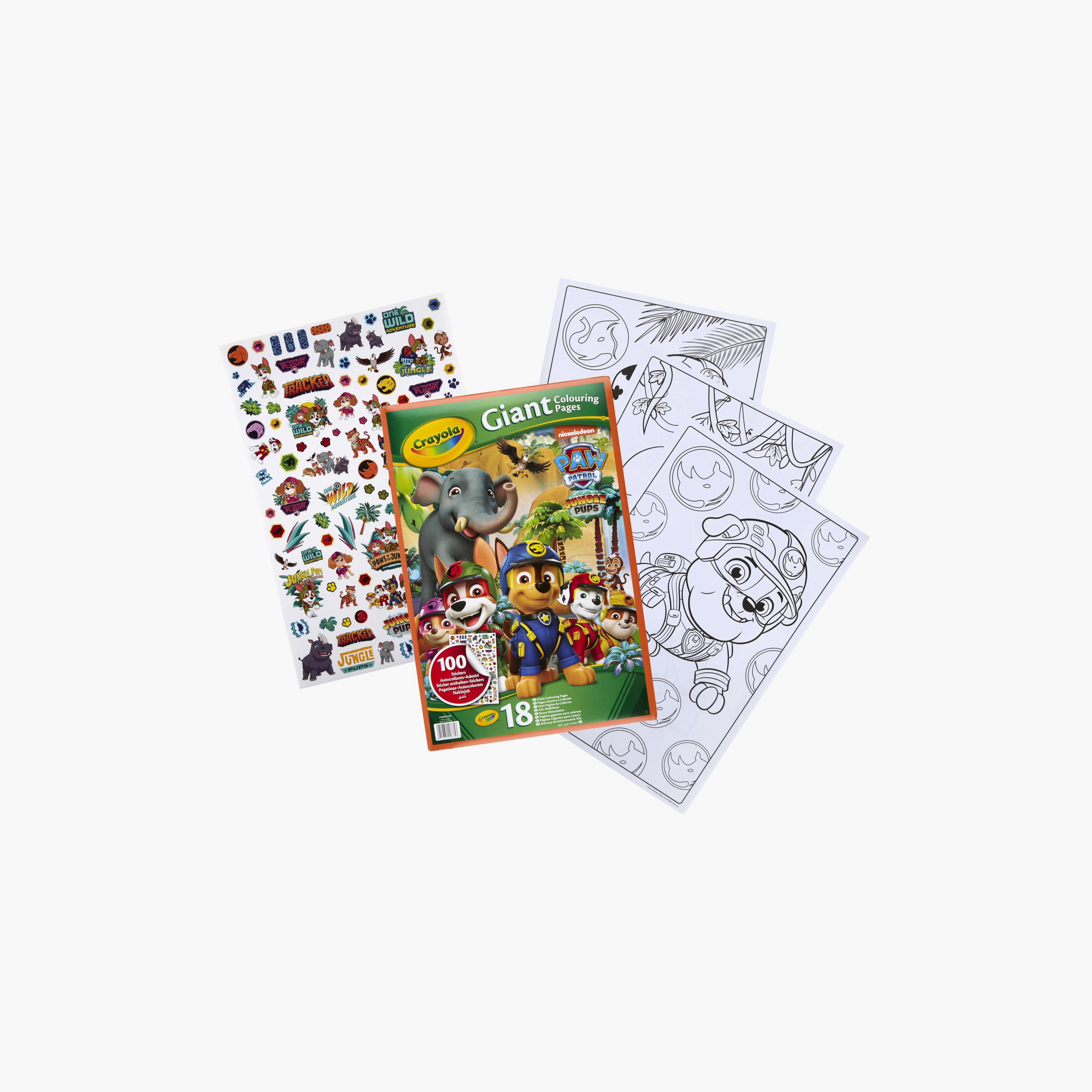 كتاب تلوين عملاق بطابع باو باترول جرو الغابة من كرايولا-school-artsandcrafts-image-6