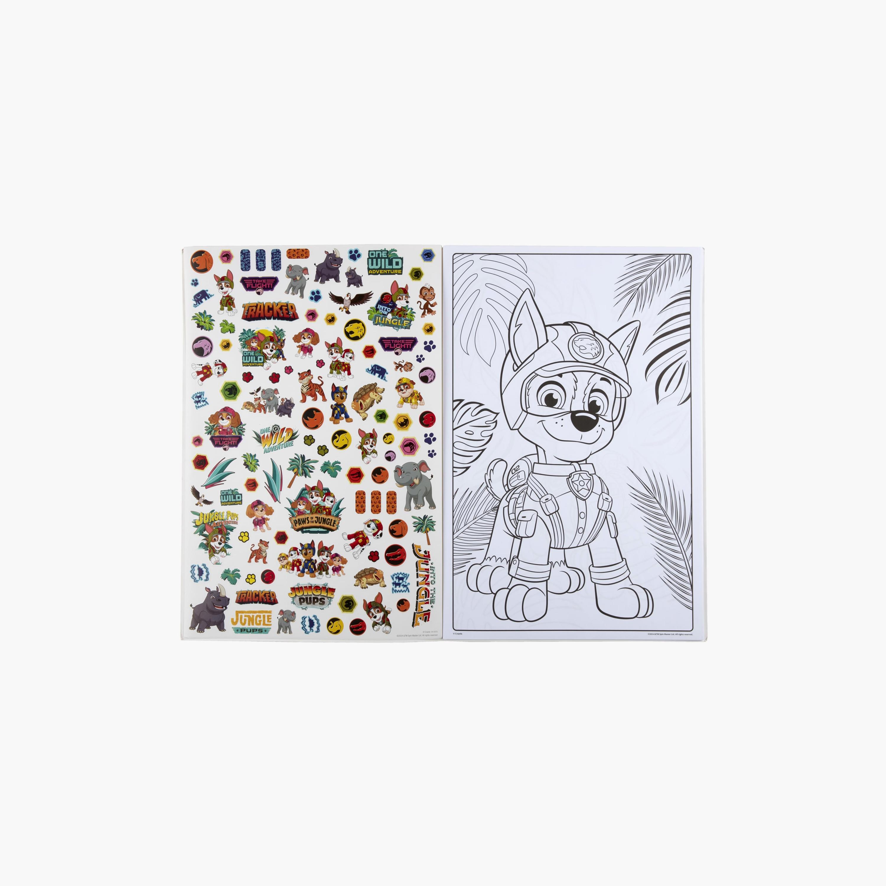 كتاب تلوين عملاق بطابع باو باترول جرو الغابة من كرايولا-school-artsandcrafts-image-7