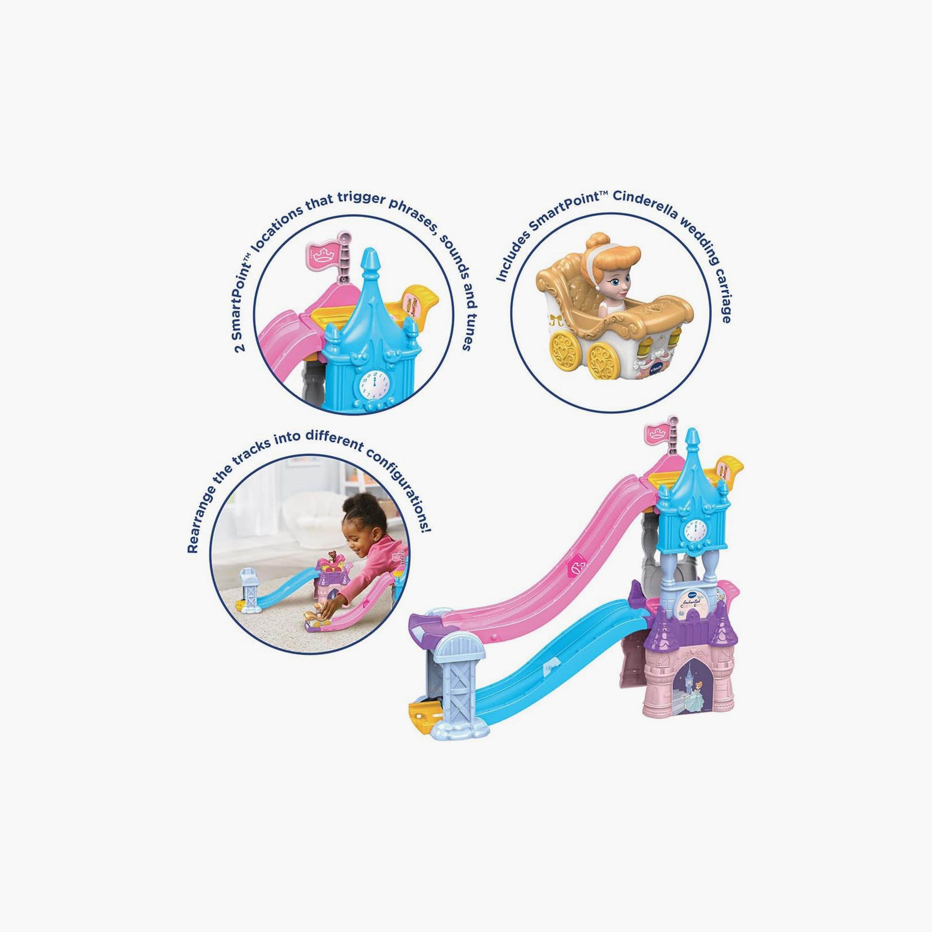 VTech Toot-Toot Drivers Enchanted Castle Playset - Disney Princess-toys-playvehicles-vehicleplaysets-image-7