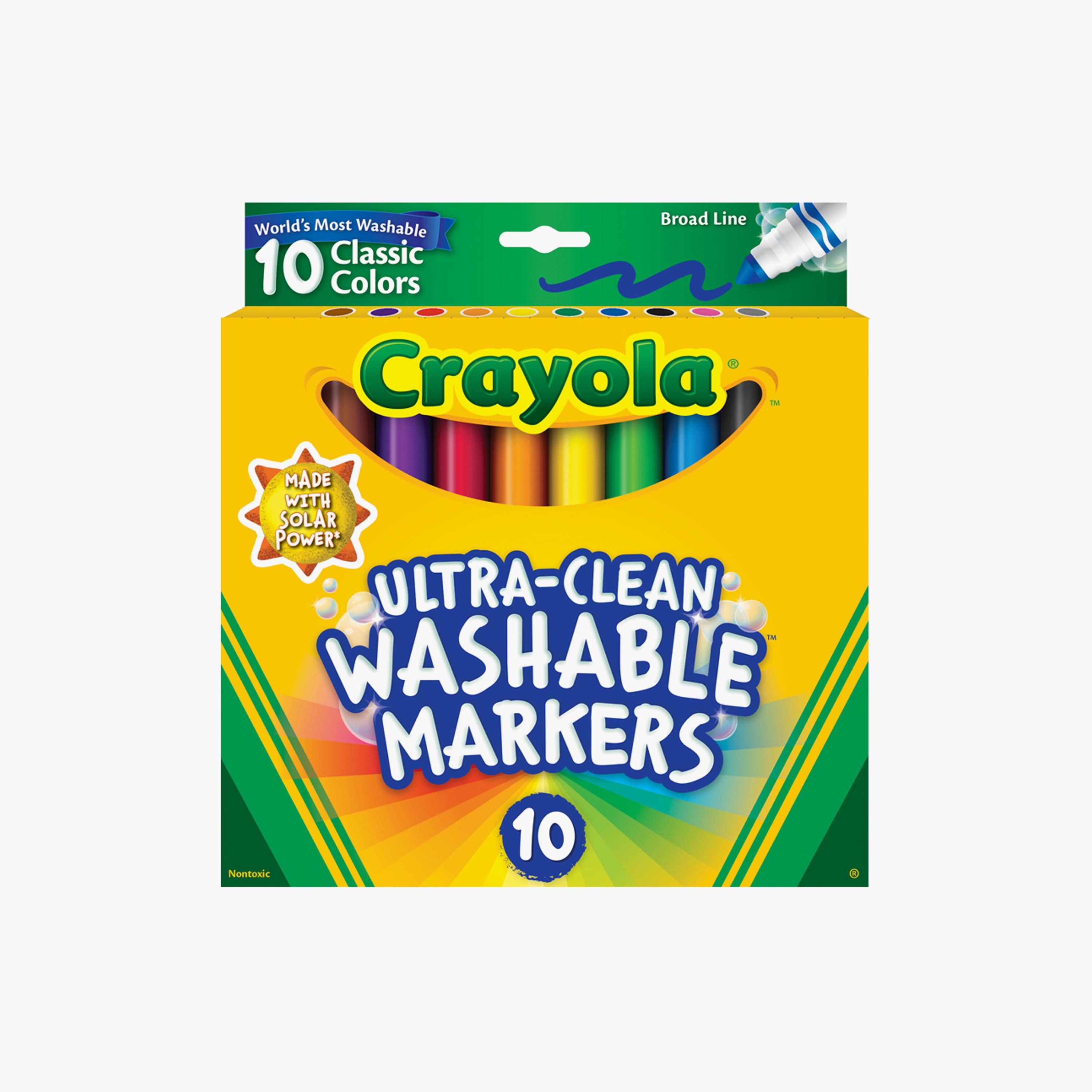 Crayola 10-Piece Ultra-Clean Washable Broad Line Markers-school-artsandcrafts-image-2