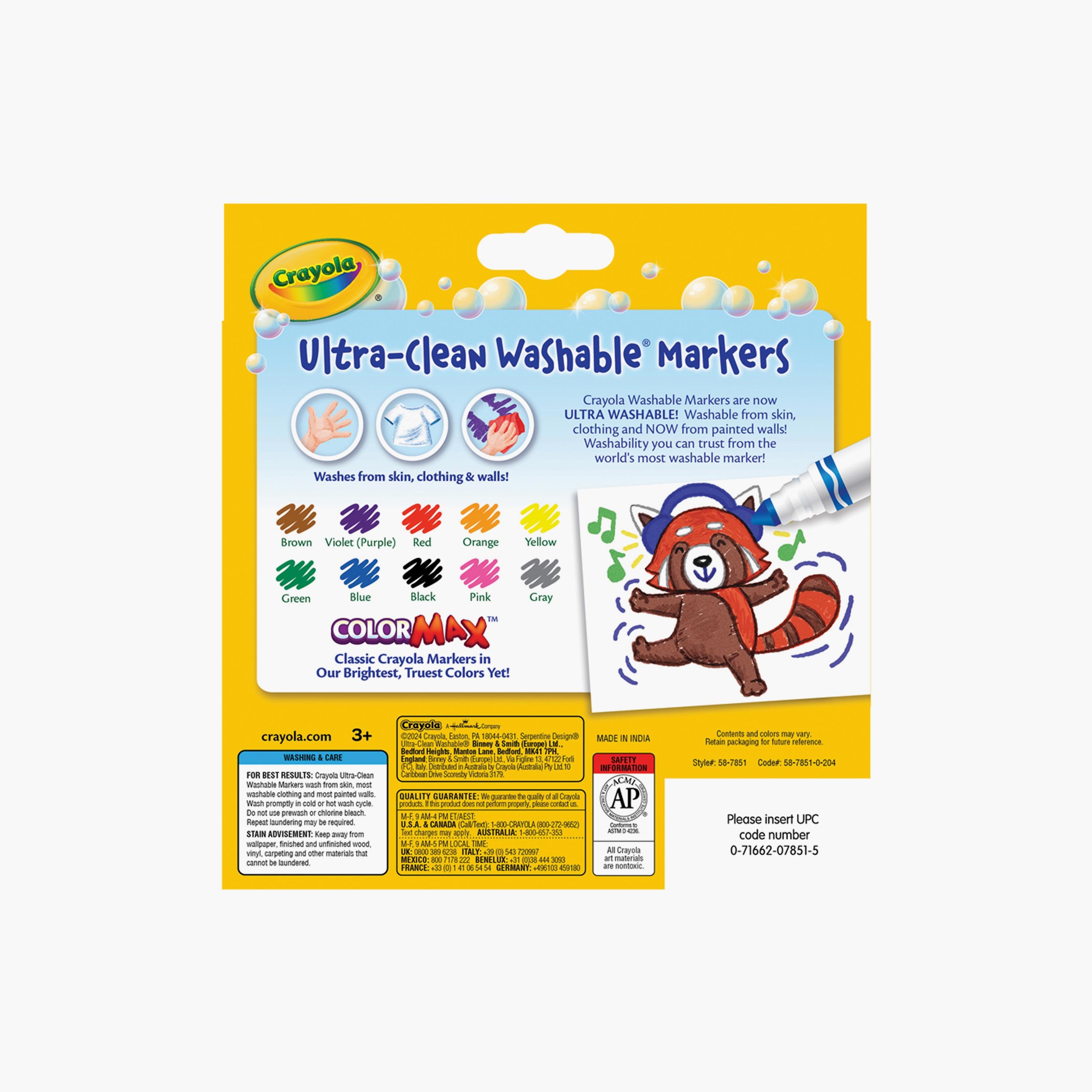 Crayola 10-Piece Ultra-Clean Washable Broad Line Markers-school-artsandcrafts-image-3