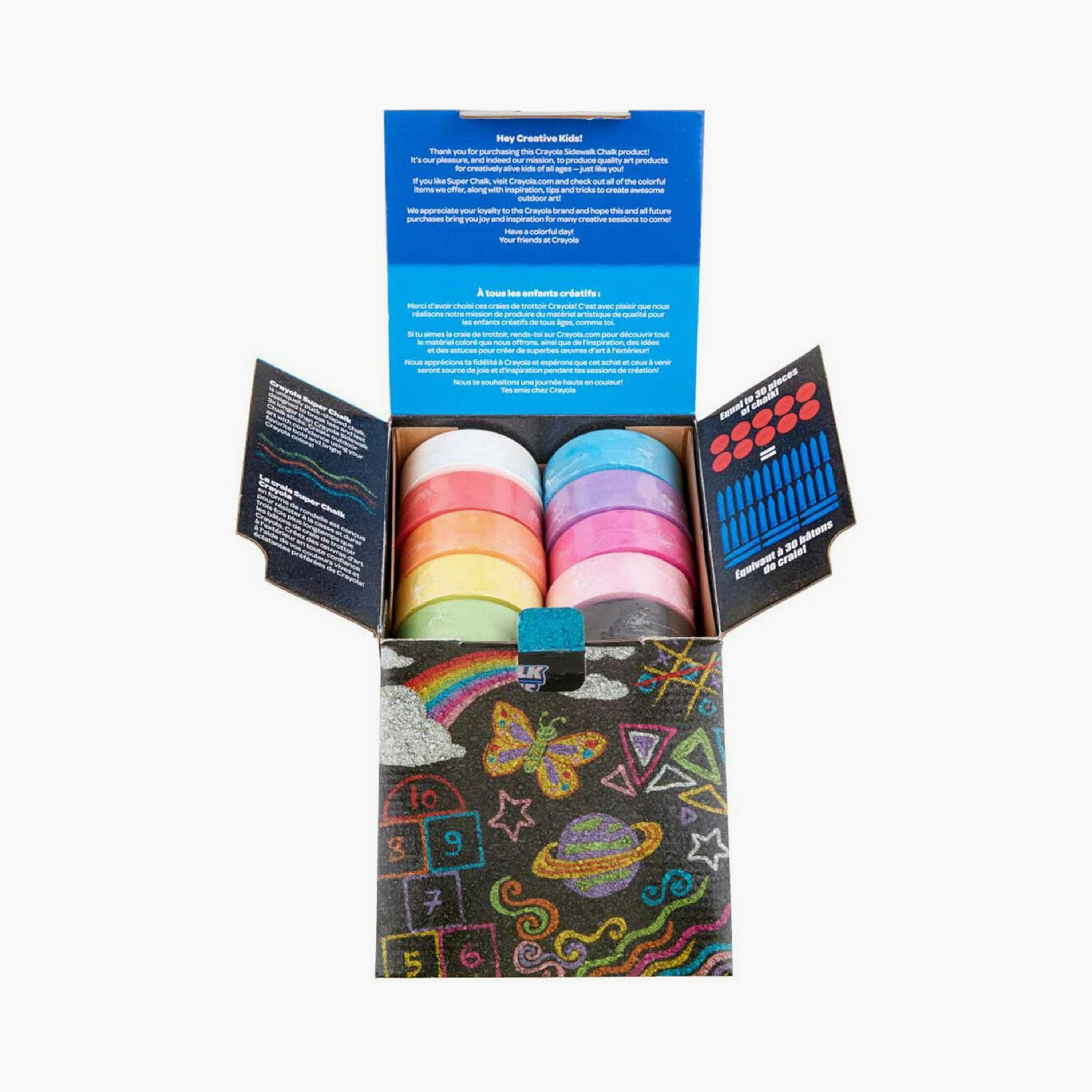 أقلام طباشير قابلة للغسل سايدوكس من كرايولا - 10 قطع-school-stationery-sets-image-5
