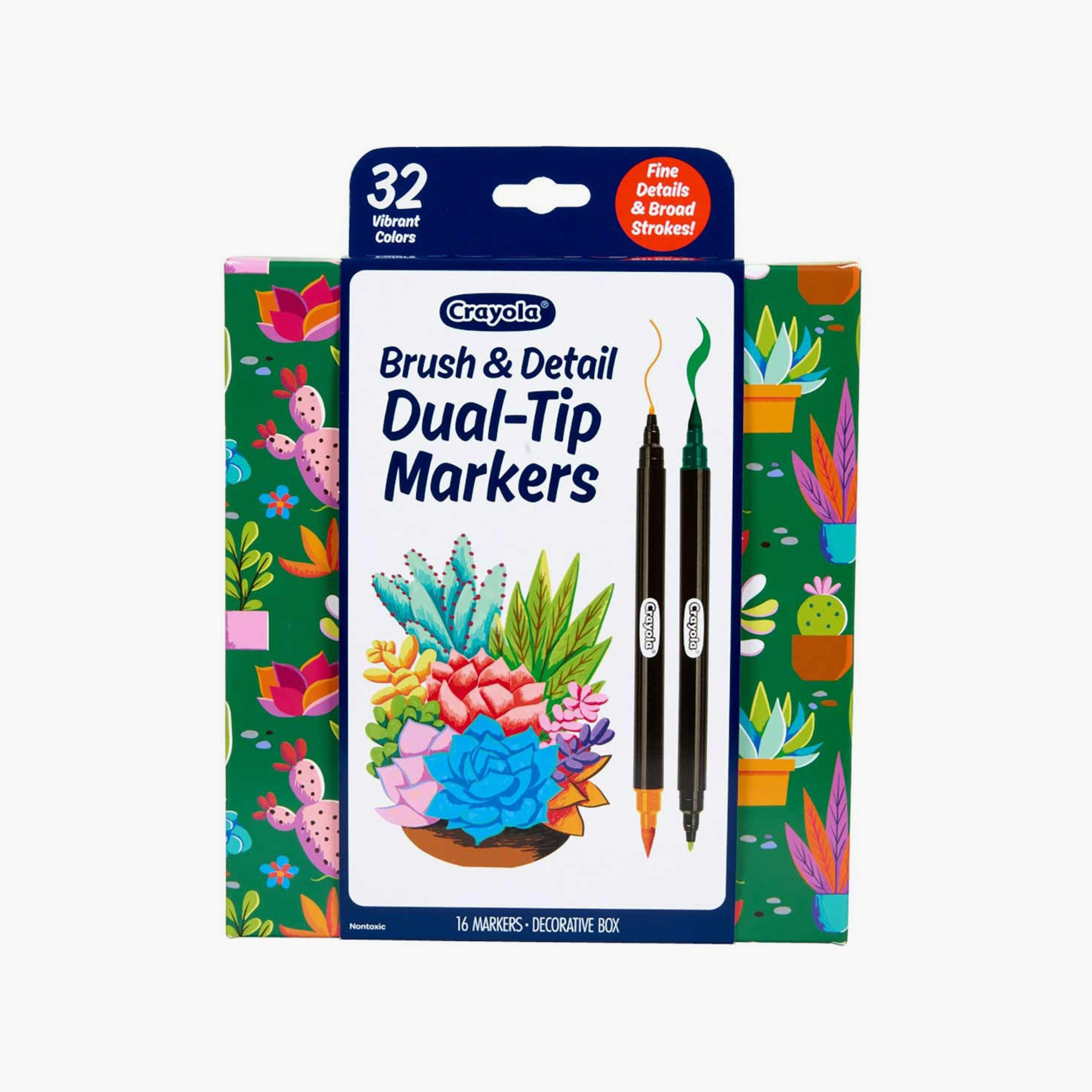 Crayola 16-Piece Brush & Detail Dual-Ended Markers-school-stationery-sets-image-3