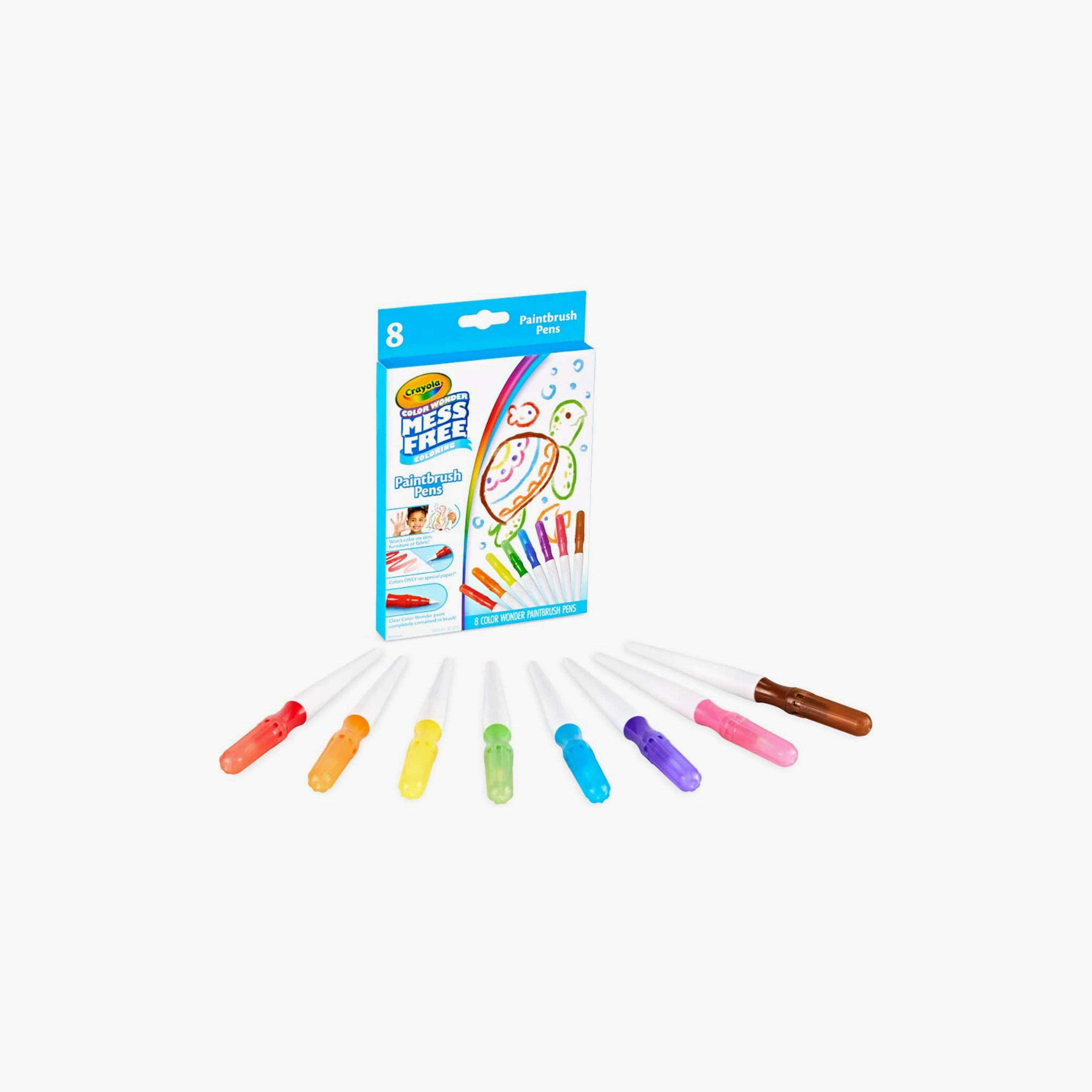 Crayola 8-Piece Colour Wonder Paintbrush Pens-school-stationery-sets-image-1