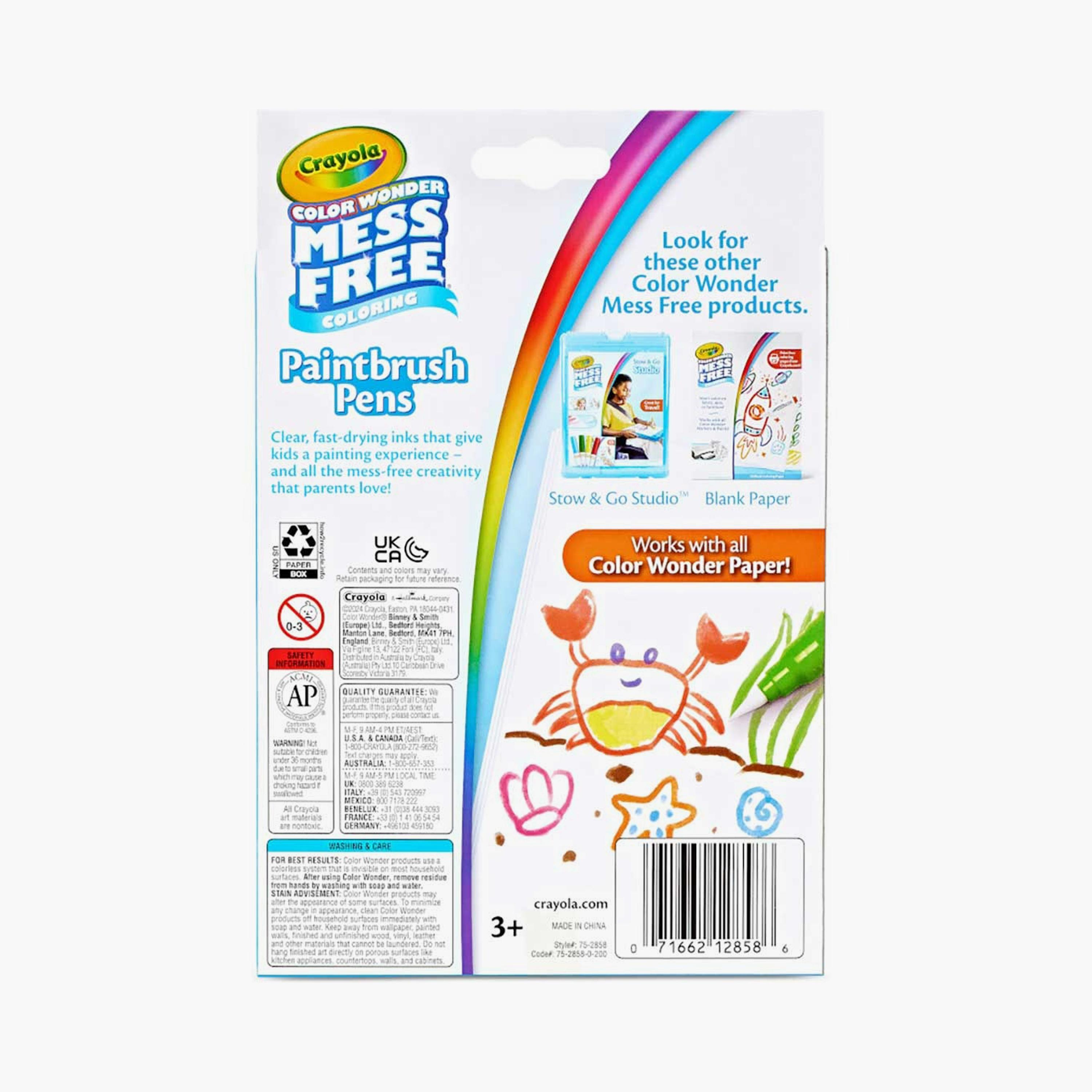 Crayola 8-Piece Colour Wonder Paintbrush Pens-school-stationery-sets-image-6