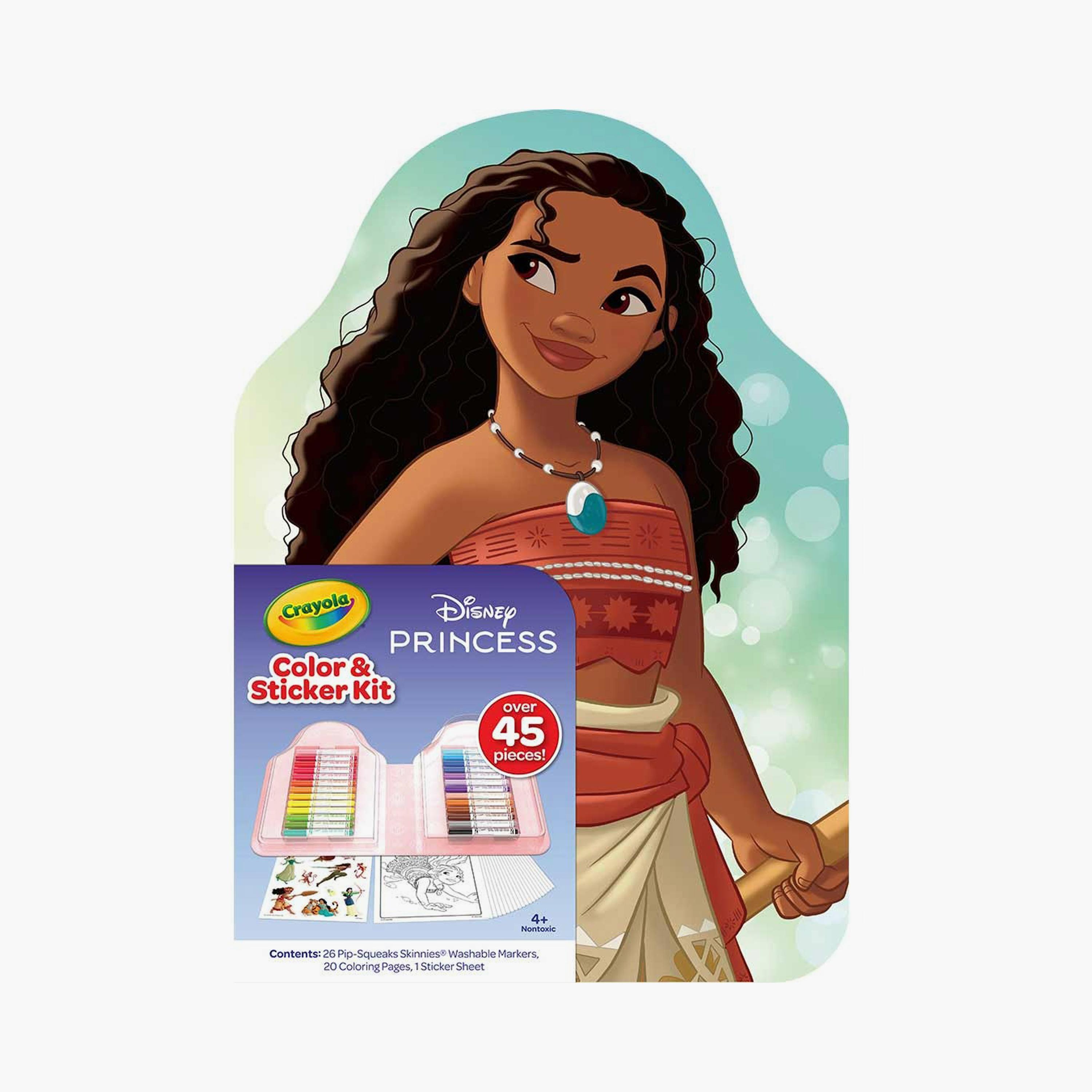 مجموعة التلوين والملصقات بطابع أميرات ديزني من كرايولا-school-stationery-sets-image-2