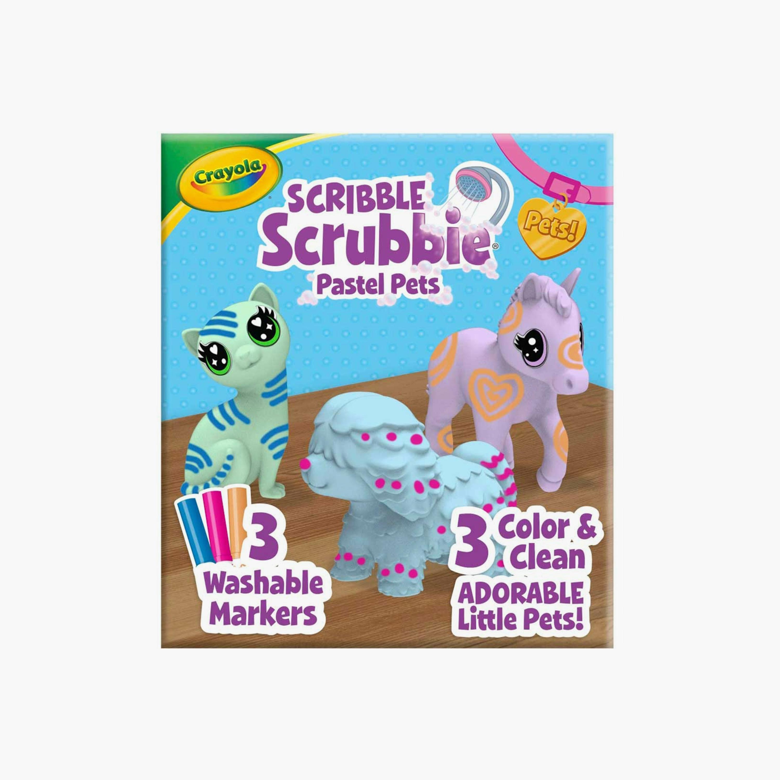 حيوانات أليفة سكريبل سكرابي بألوان الباستيل من كرايولا - 3 قطع-school-stationery-sets-image-2
