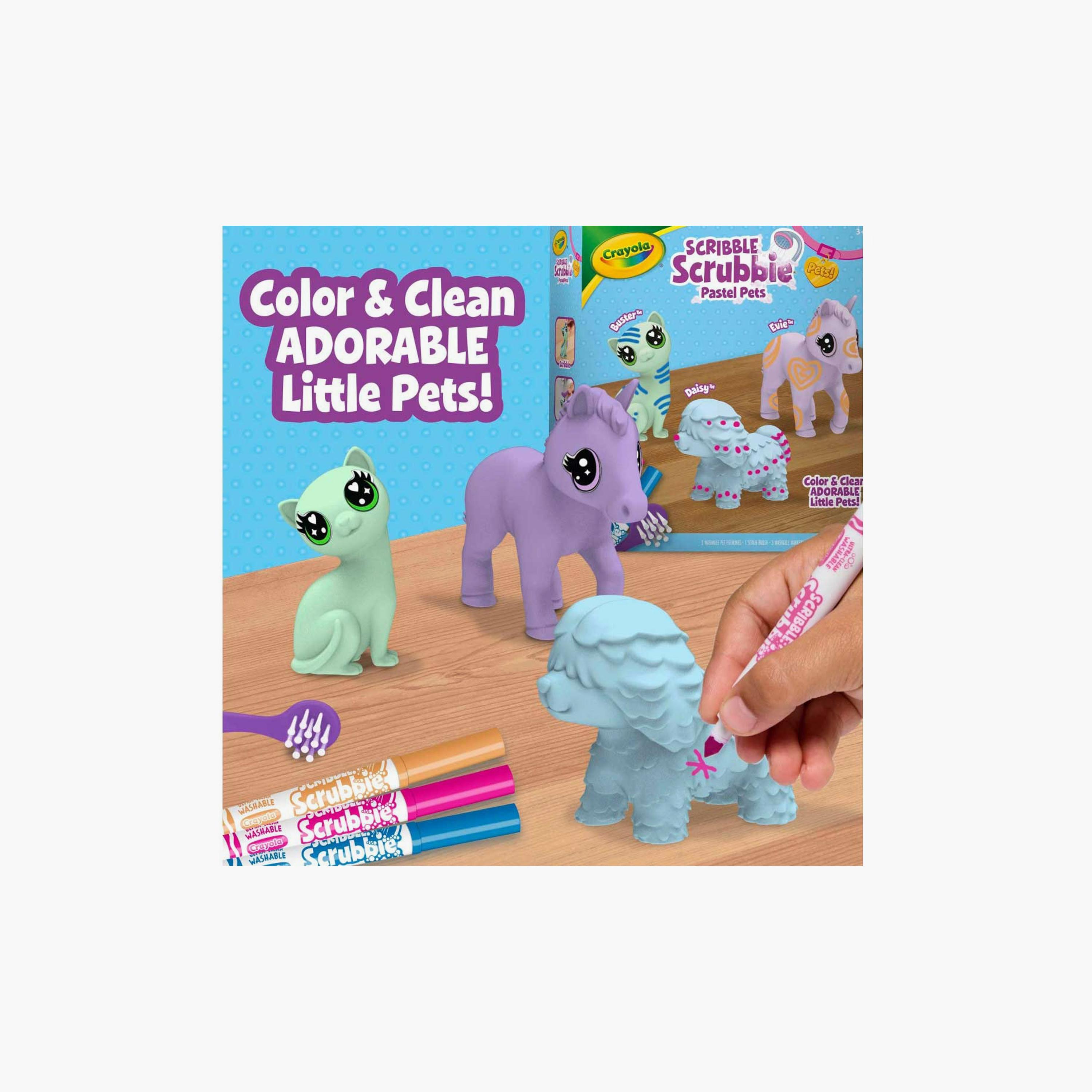 حيوانات أليفة سكريبل سكرابي بألوان الباستيل من كرايولا - 3 قطع-school-stationery-sets-image-4
