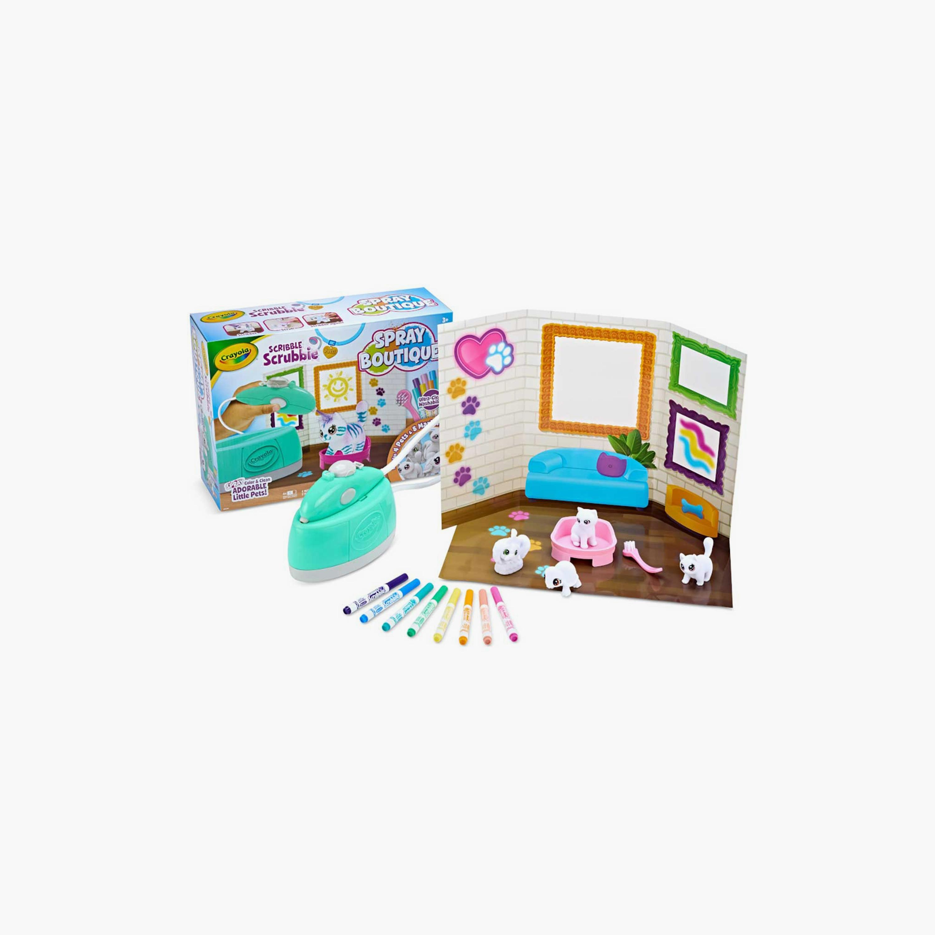 Crayola Scribble Scrubbie Pets: Spray & Style Boutique-school-stationery-sets-image-1