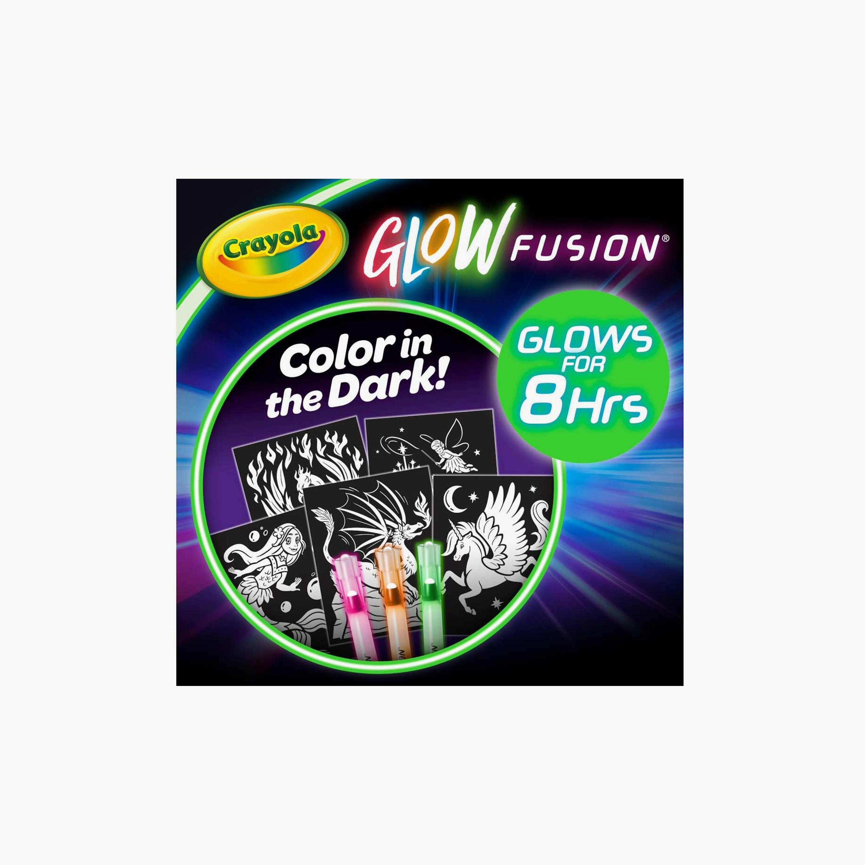 Crayola Glow Fusion Glow in The Dark Colouring Set with Markers-school-stationery-sets-image-3